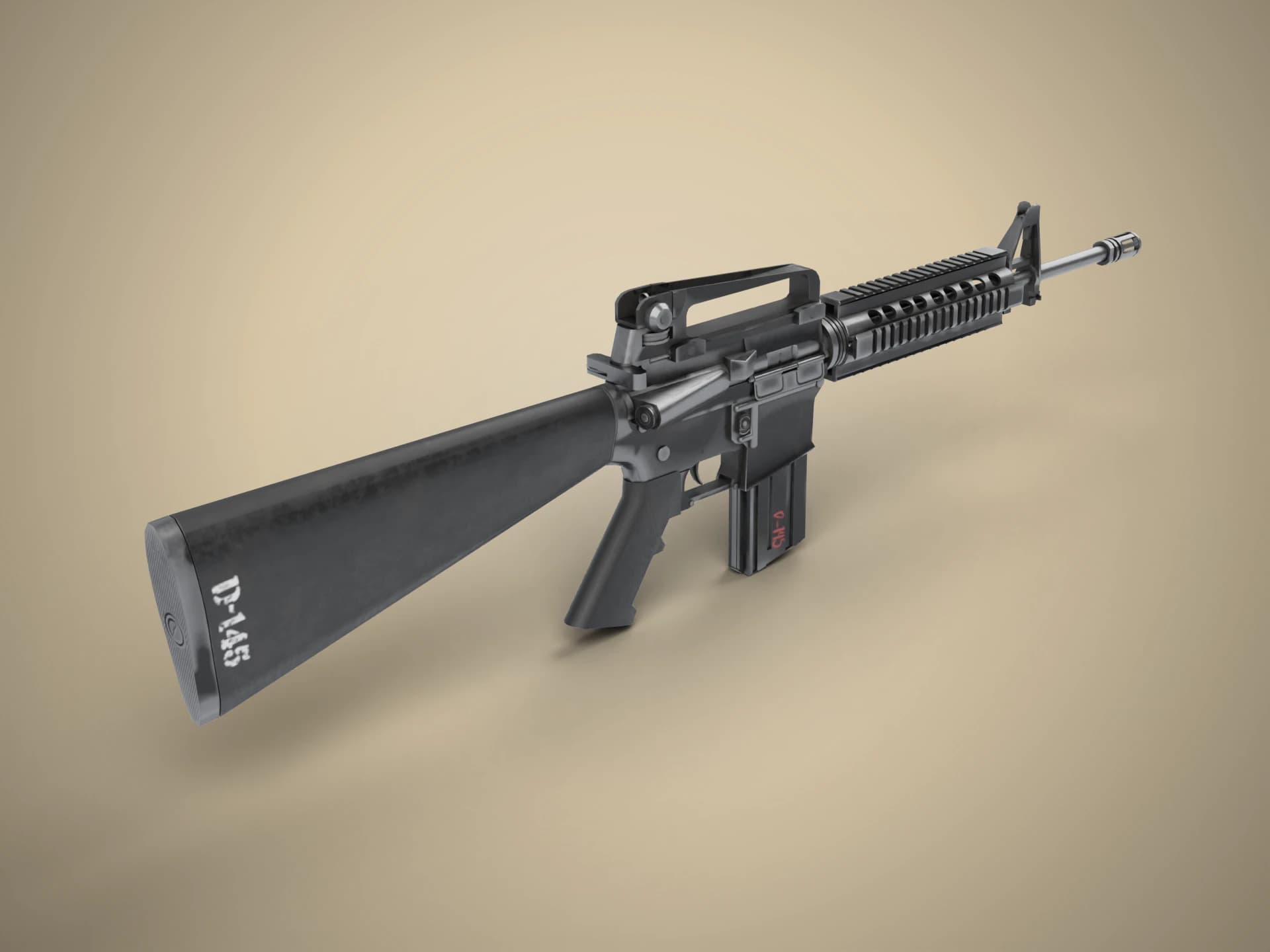 M16 Assault Rifle 3D Model