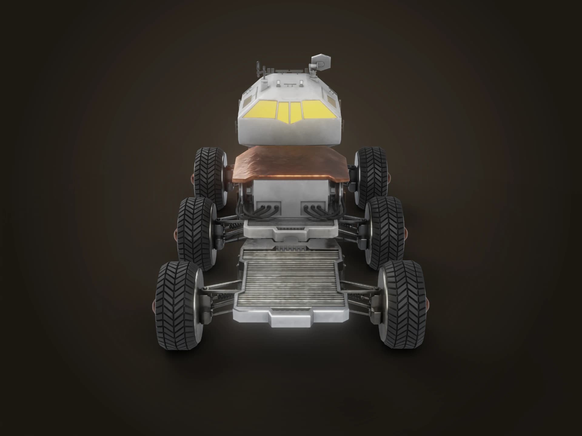 Six-Wheeled Mars Exploration Rover Concept 3D Model