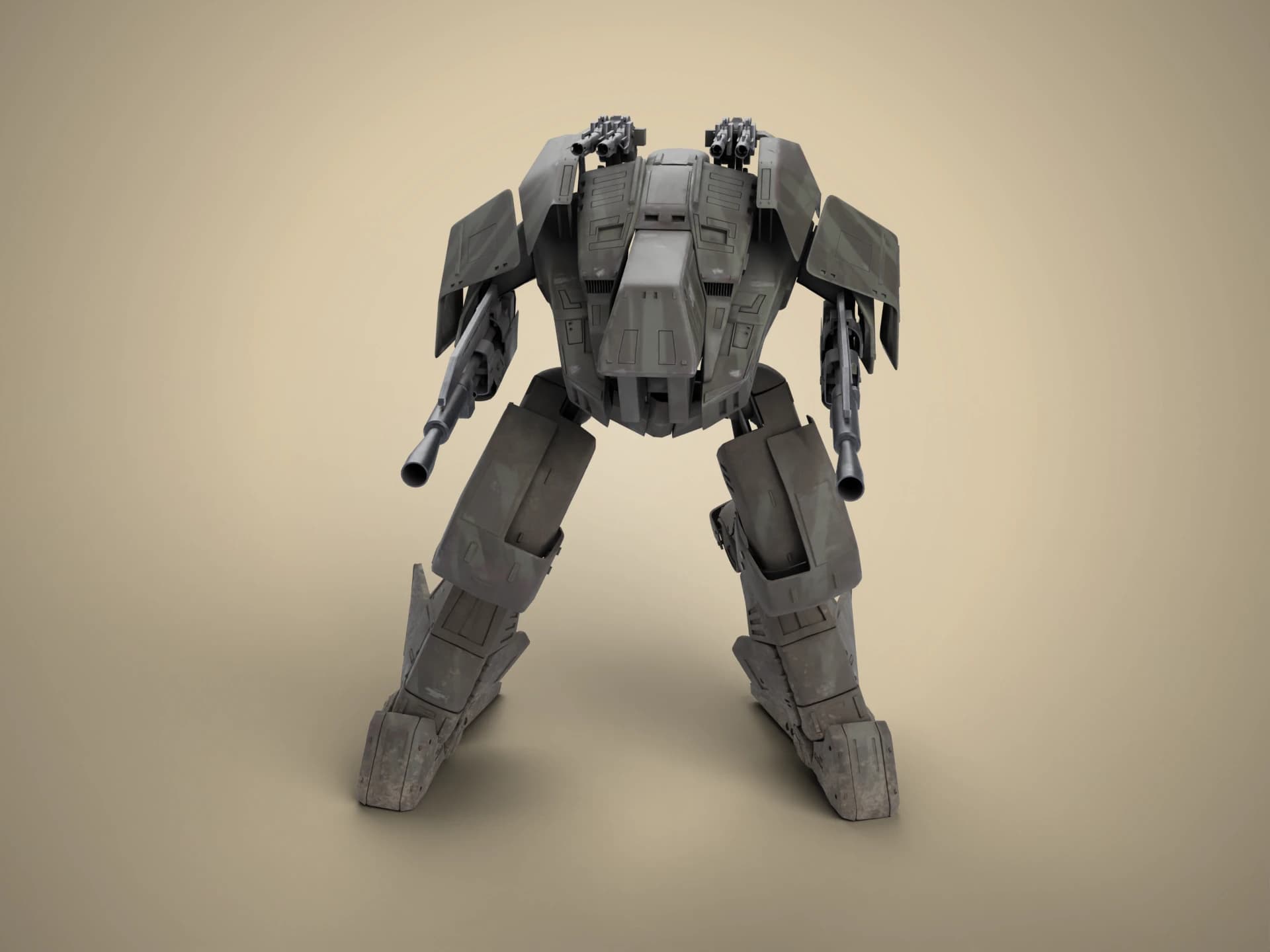 Armoured Walker Mech TL-22 3D Model