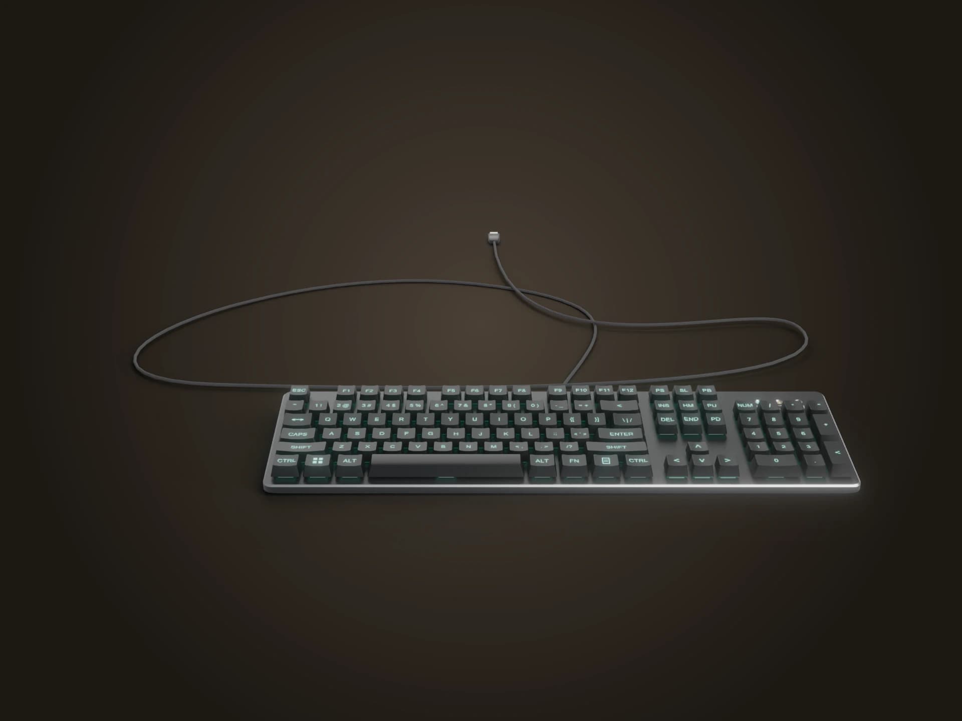 Mechanical Gaming Keyboard 3D Model