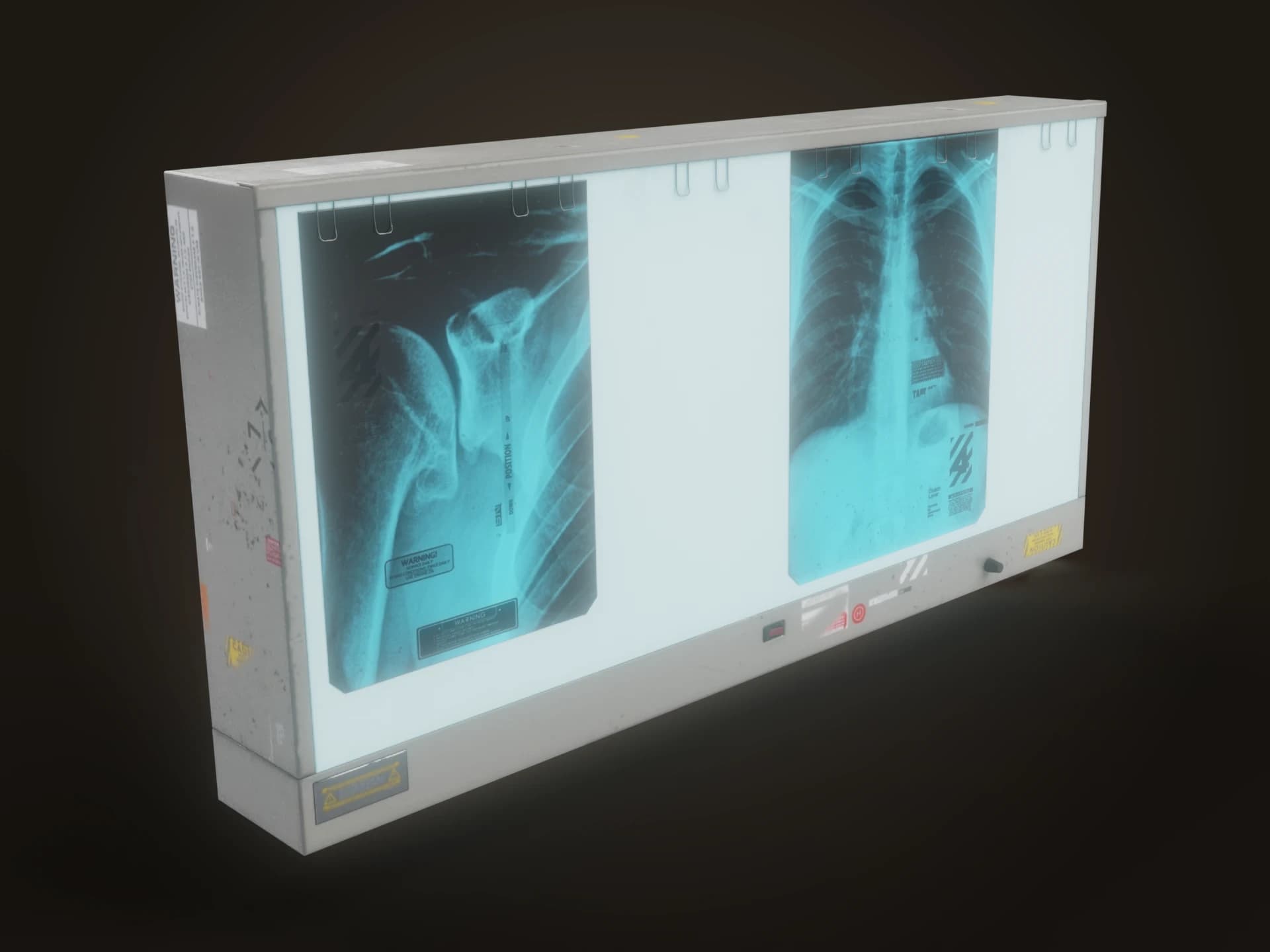 Hospital X-Ray Film Viewer Lightbox 3D Model
