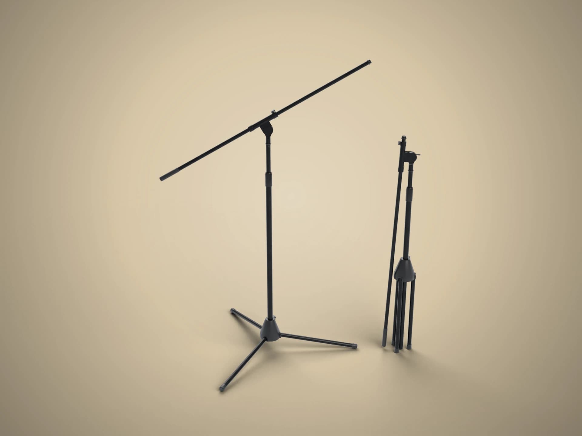 Microphone Stands with Boom Arm 3D Model