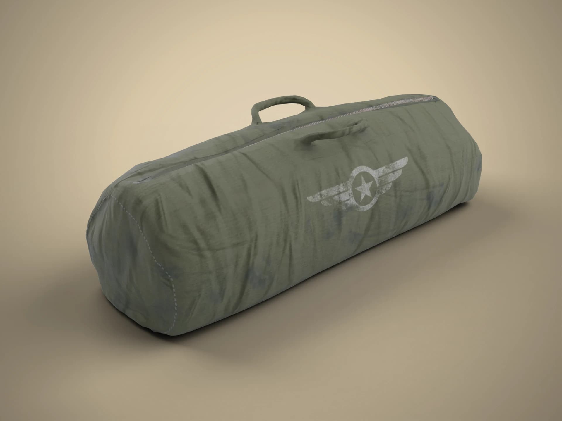 Military Duffel Bag 3D Model