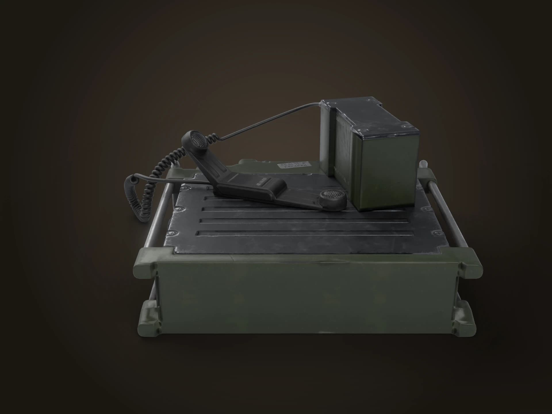 Military Field Radio Set 3D Model