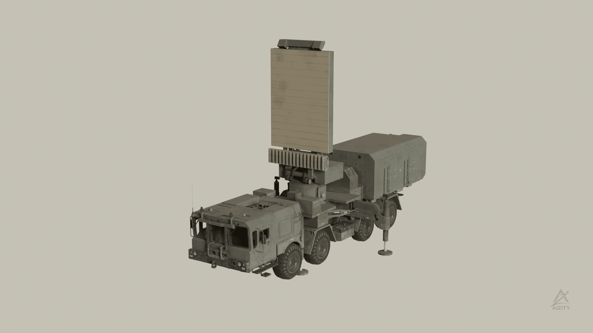 Mobile Anti-Air Radar – 3D Model
