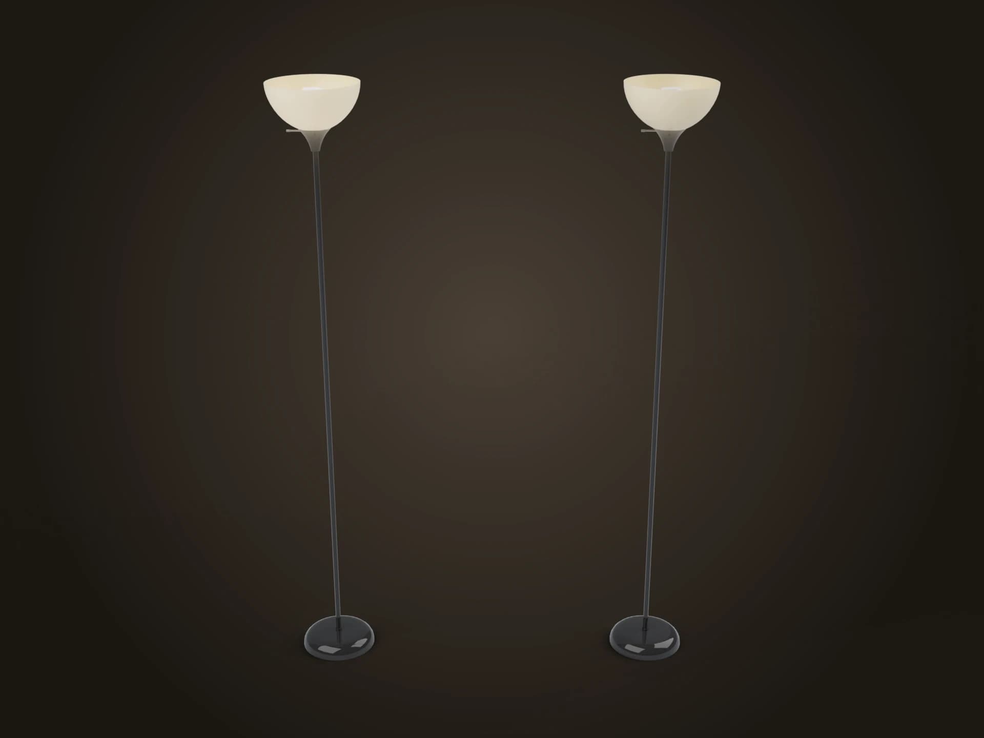 Modern Uplighter Floor Lamps 3D Model