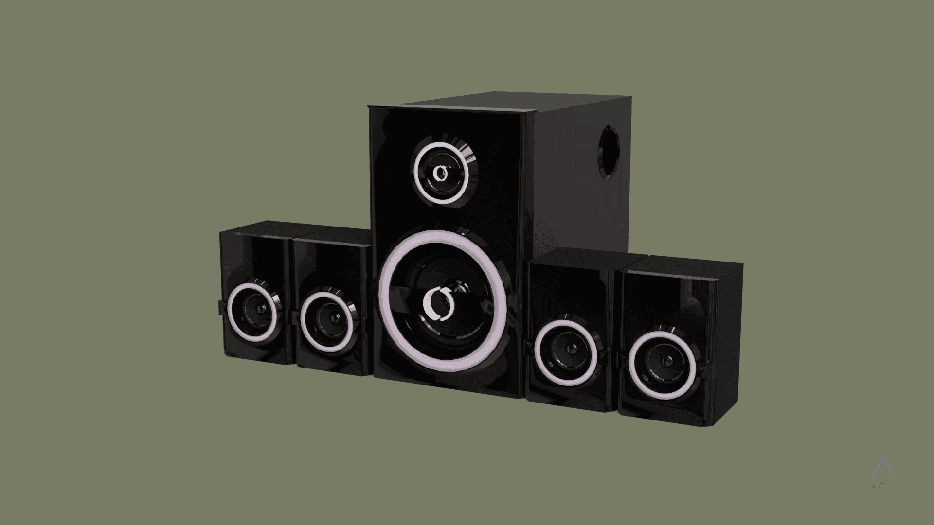 Music System 3D Model