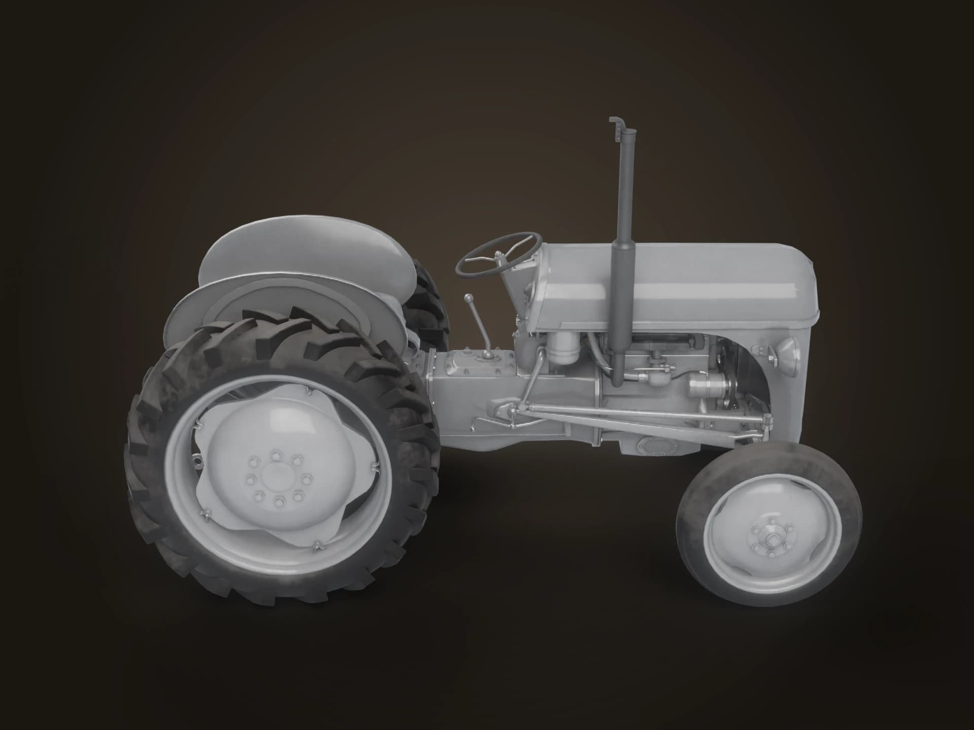 Ferguson TE20 Vintage Tractor 3D Model