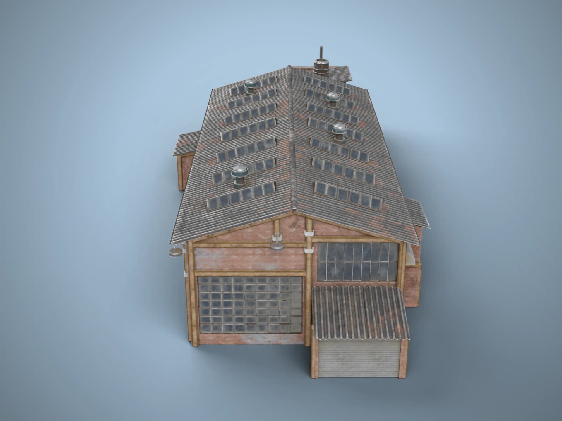 Old Timber Warehouse 3D Model