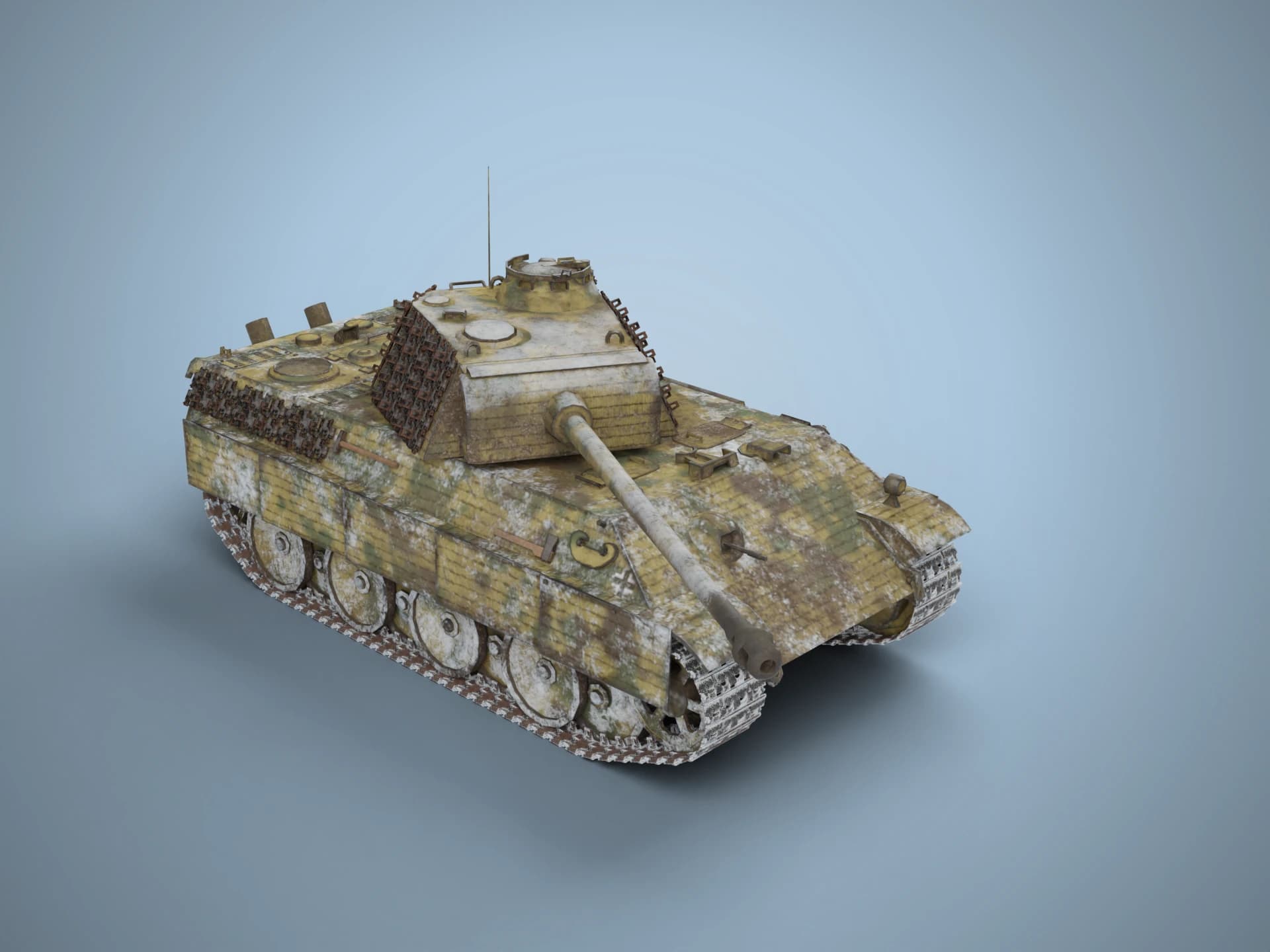 Panther Ausf. G Tank 3D Model