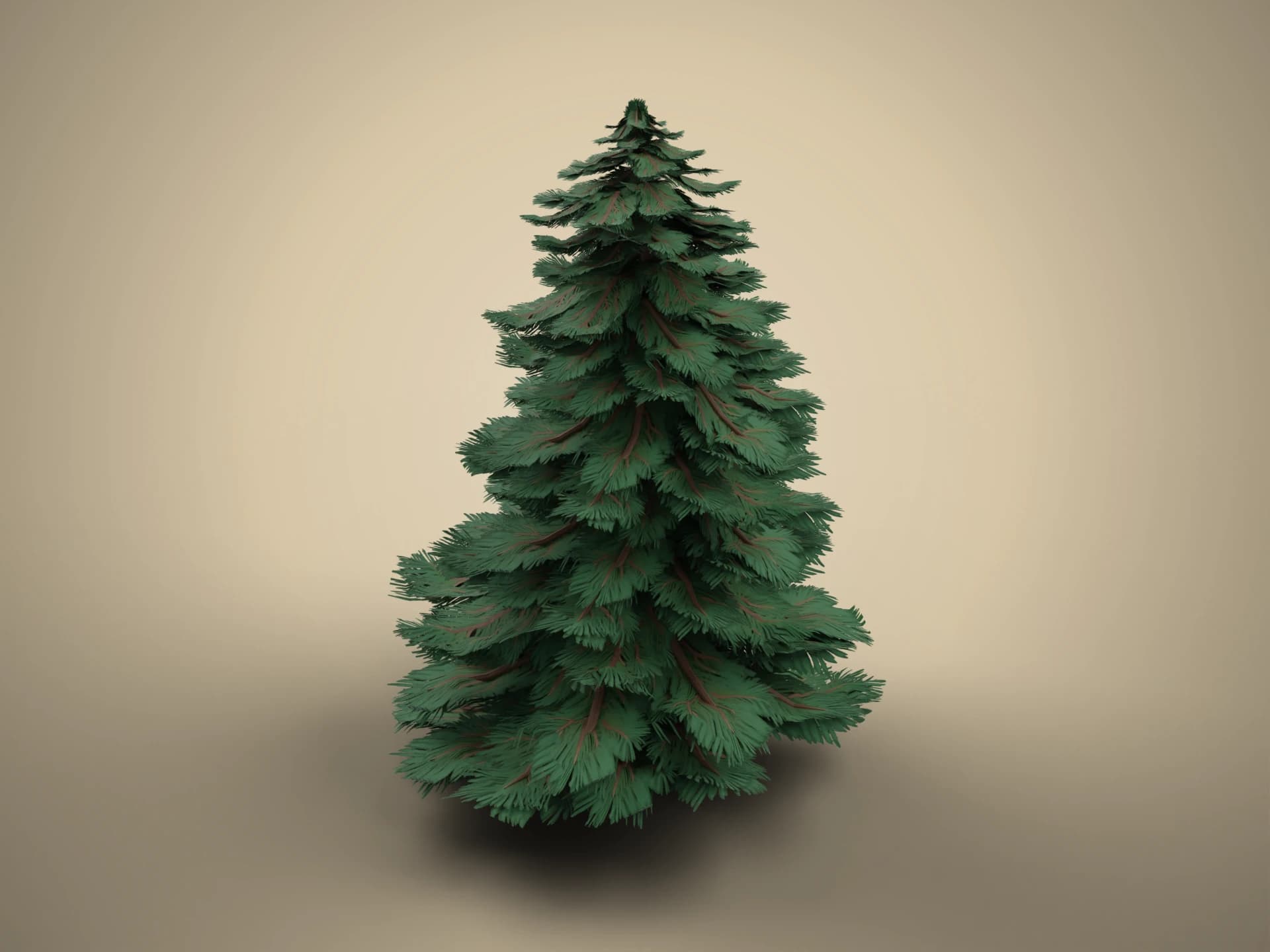 Tall Spruce Pine Tree 3D Model