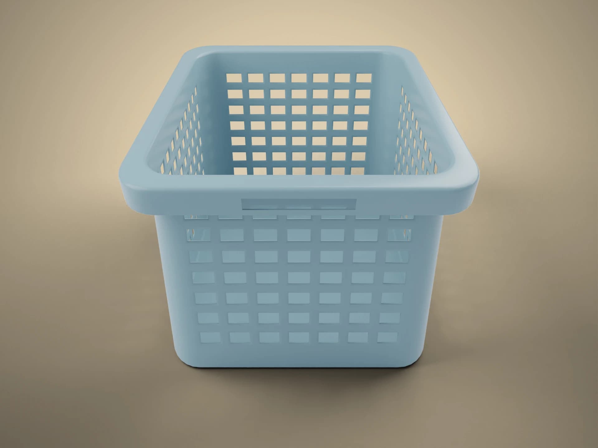 Plastic Laundry Basket 3D Model
