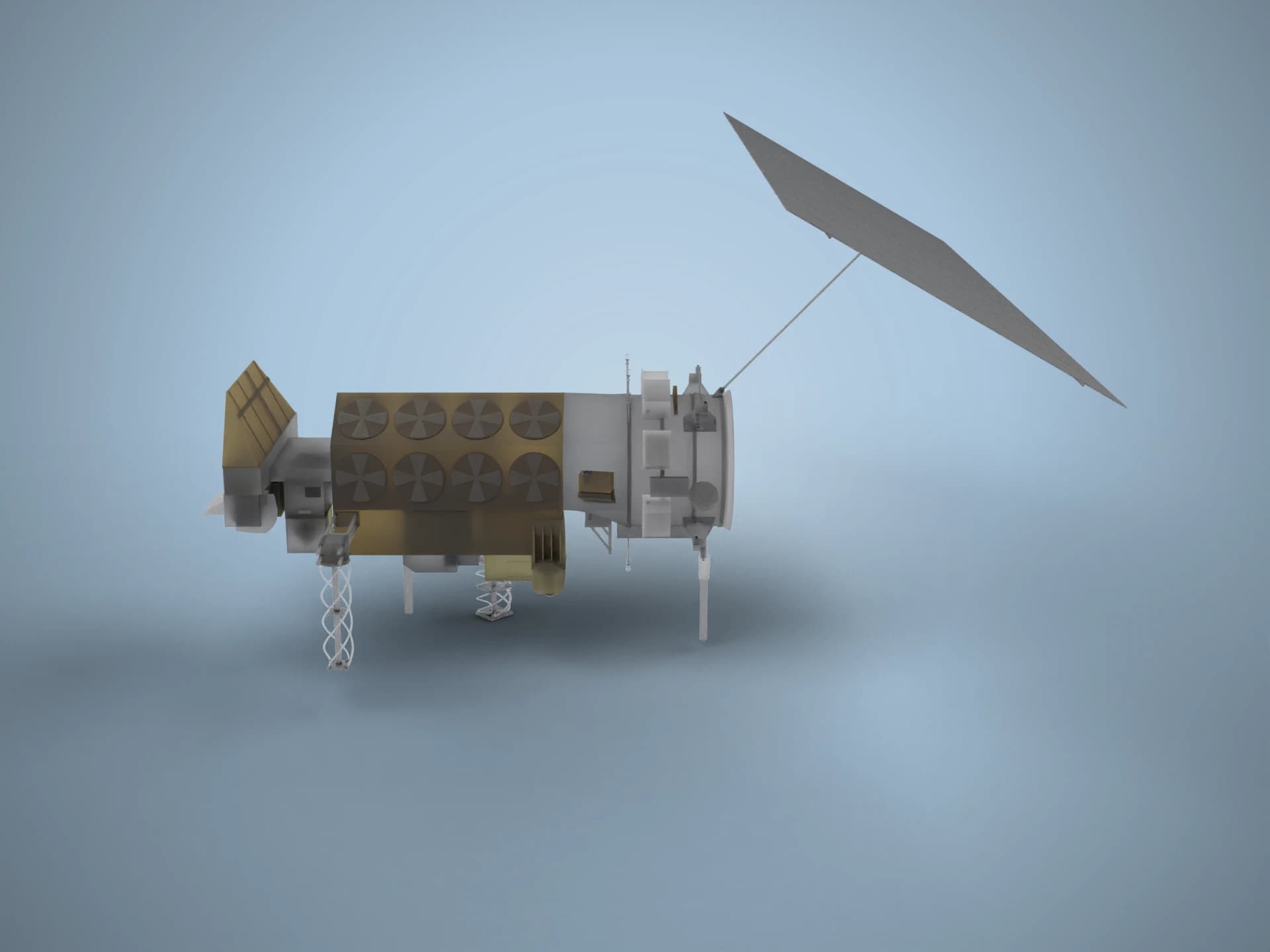 POES Polar Weather Satellite 3D Model