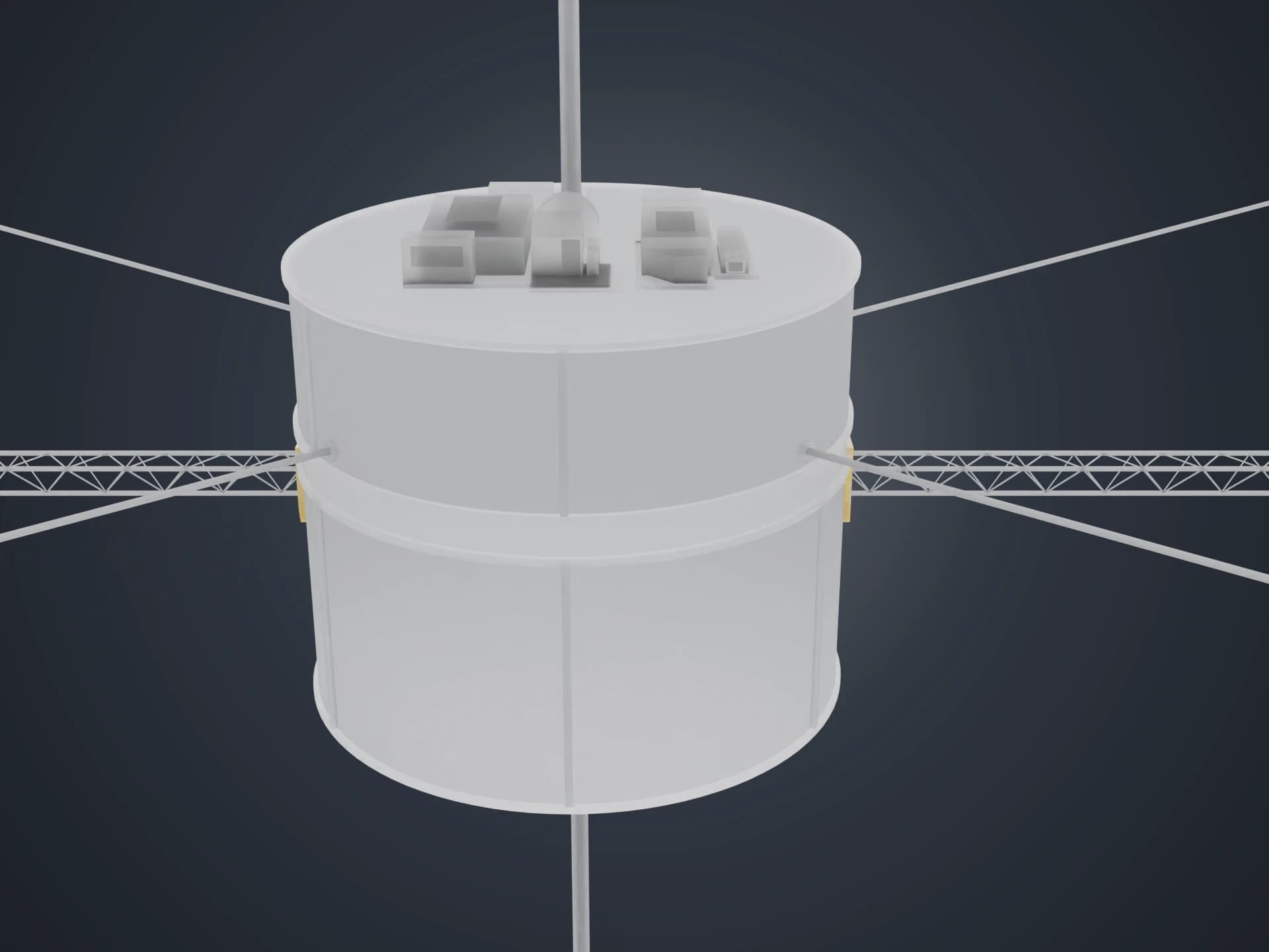Polar Magnetosphere Spacecraft 3D Model