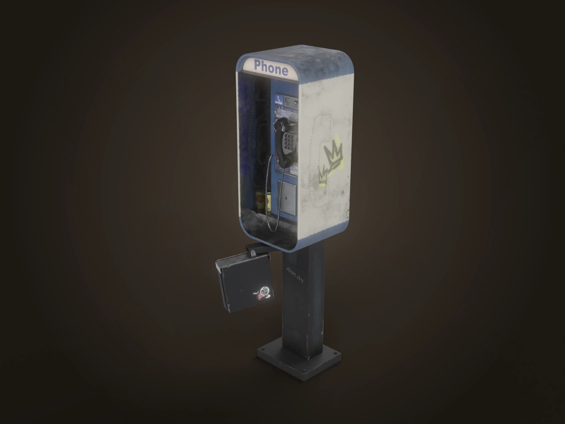 Public Payphone 3D Model