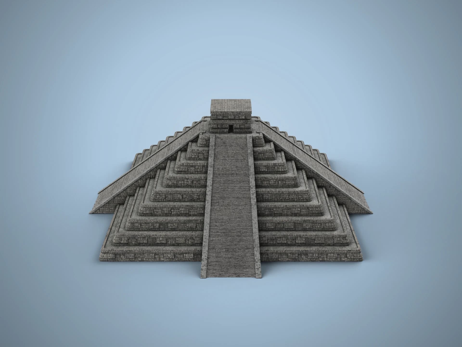 Mayan Step Pyramid 3D Model