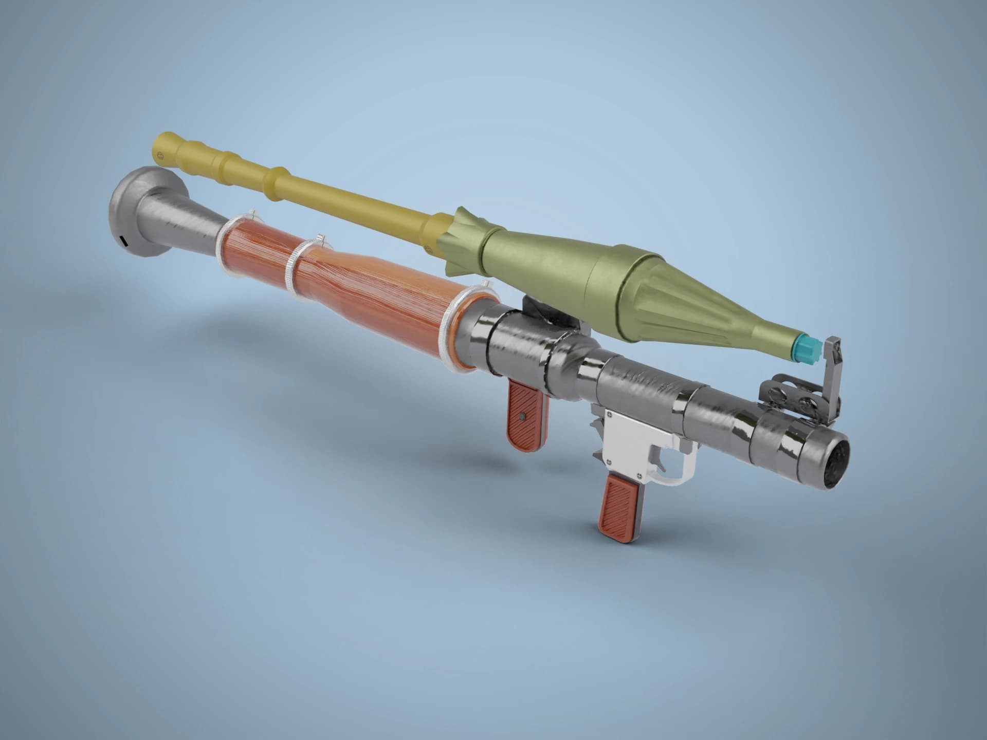 RPG-7 Rocket Launcher 3D Model