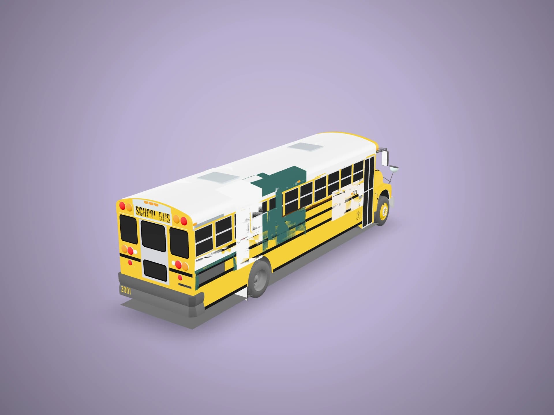 Converted School Bus (Skoolie) 3D Model