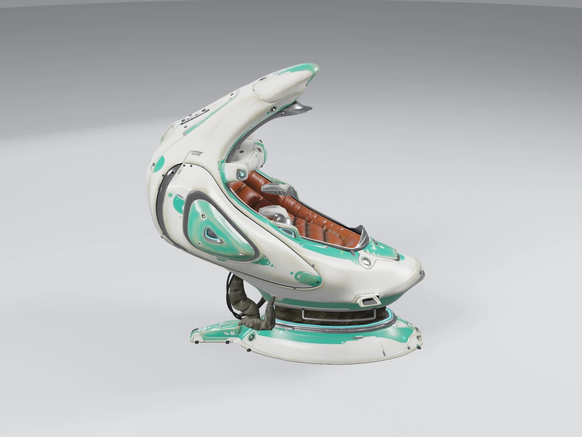 Futuristic Sci-fi Pilot Chair 3D Model