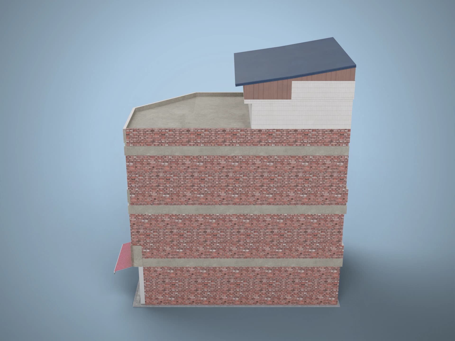 Sinseong Hat Shop Building Gwangju 3D Model