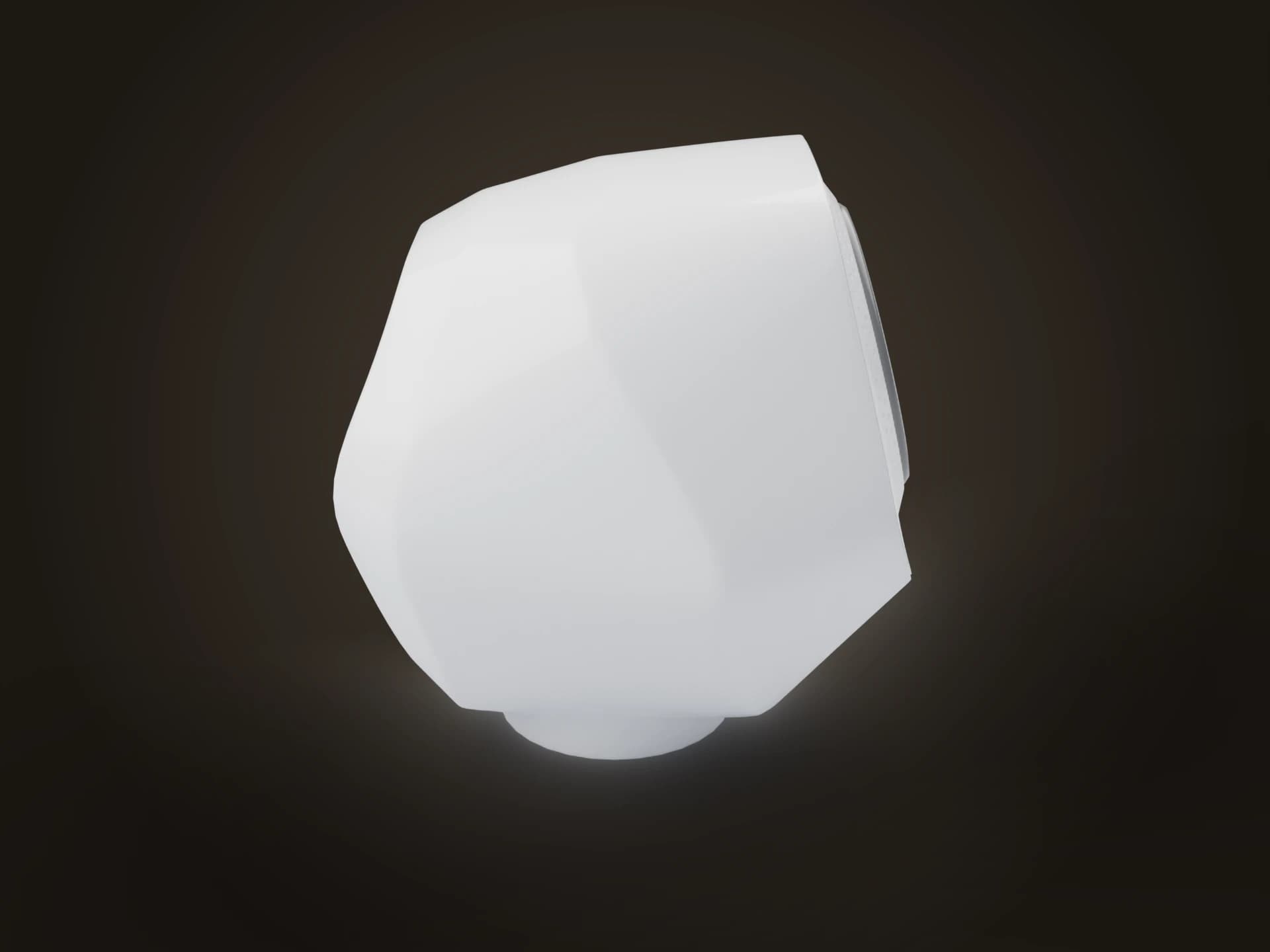 White Smart Speaker 3D Model