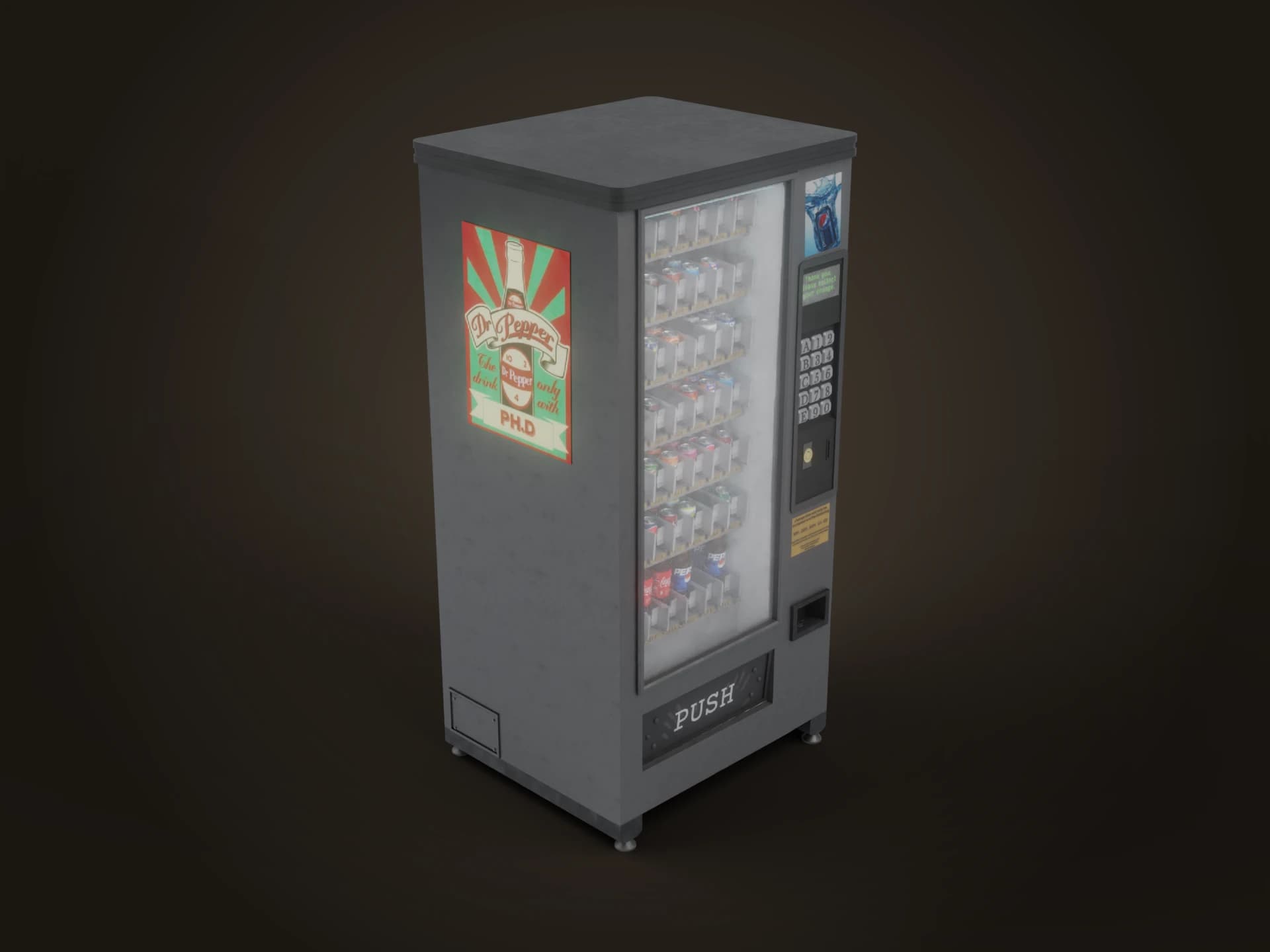 Soda Vending Machine 3D Model