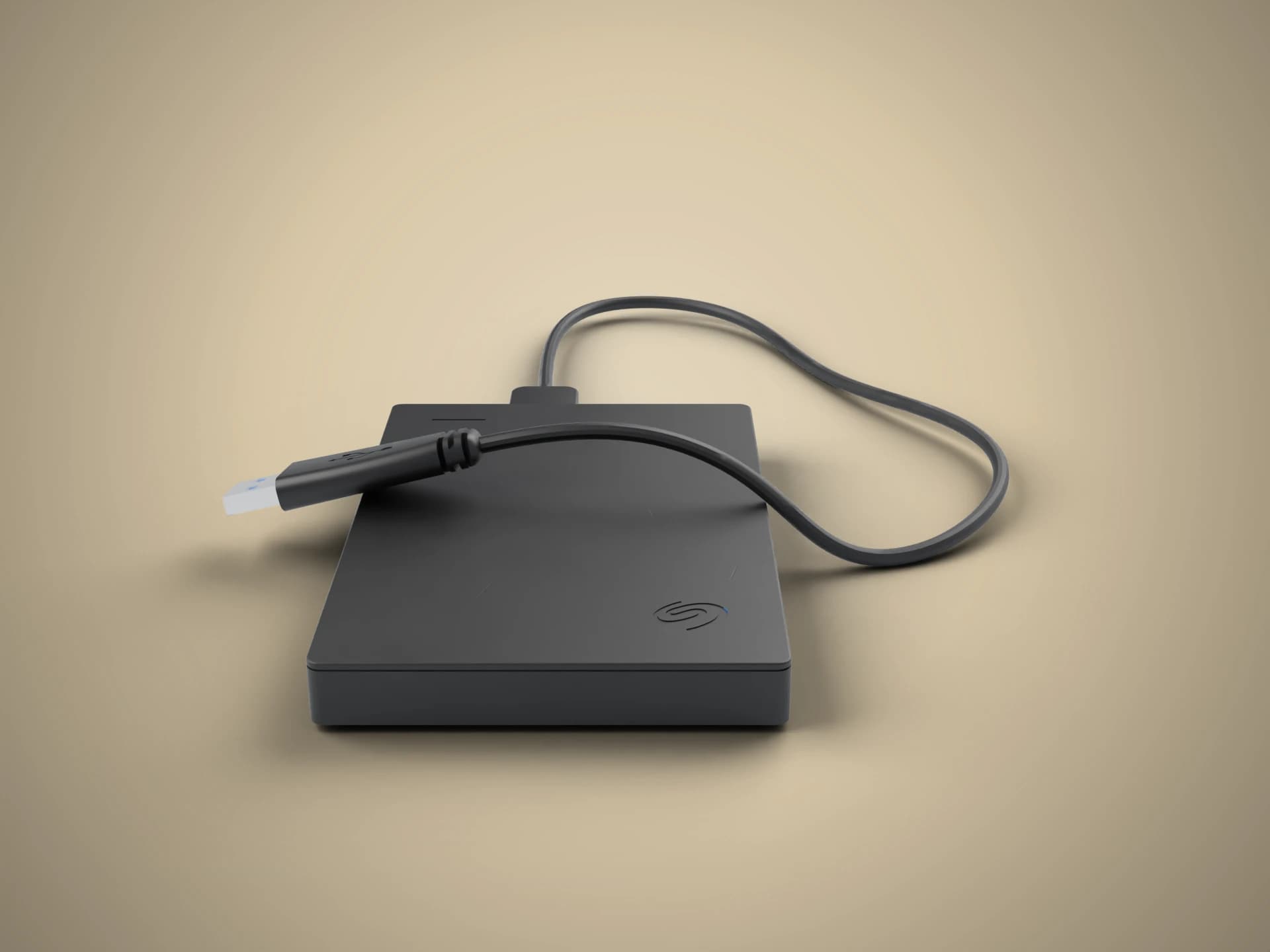 Portable External SSD 3D Model