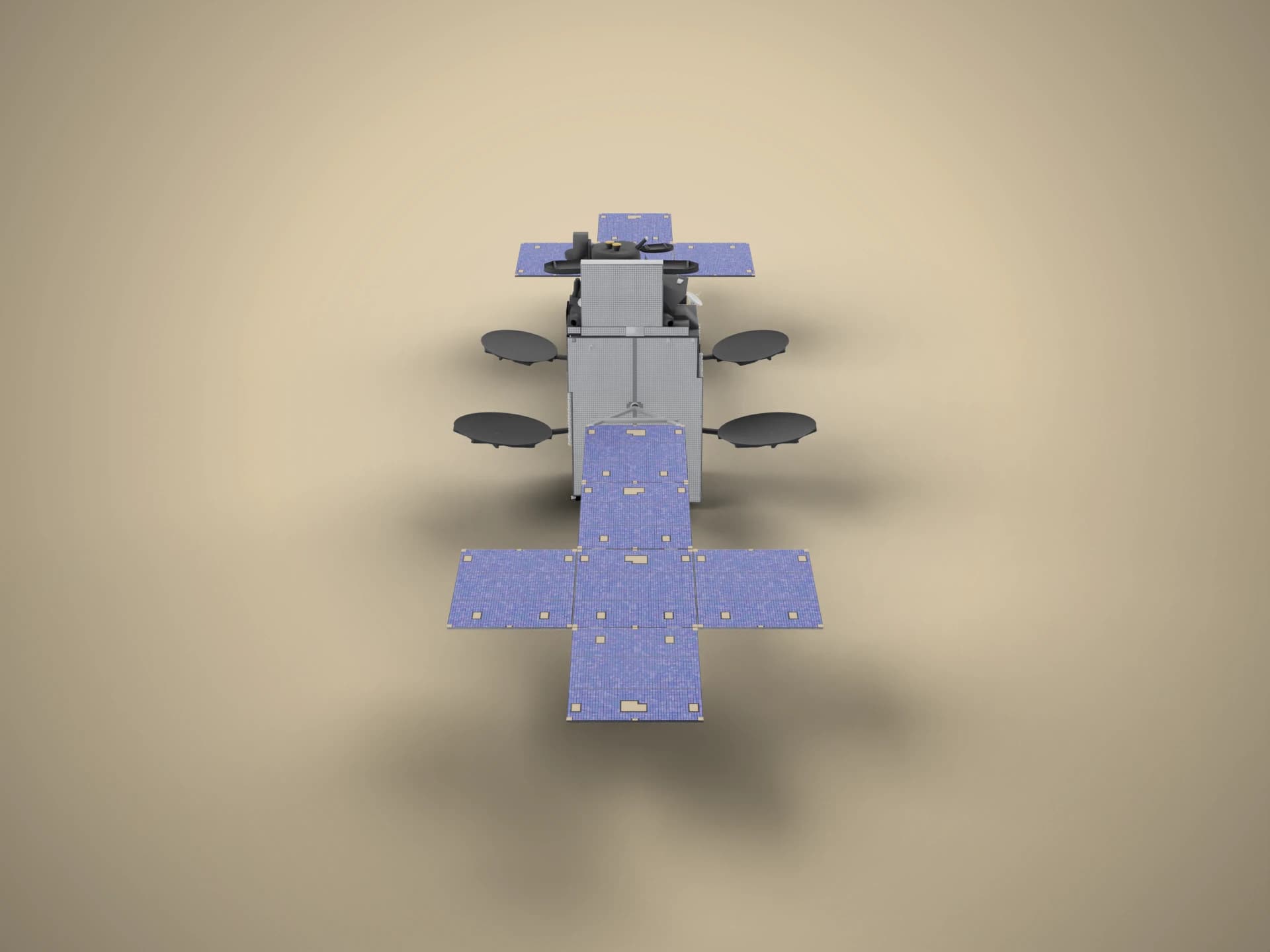 SSL 1300 Communications Satellite 3D Model