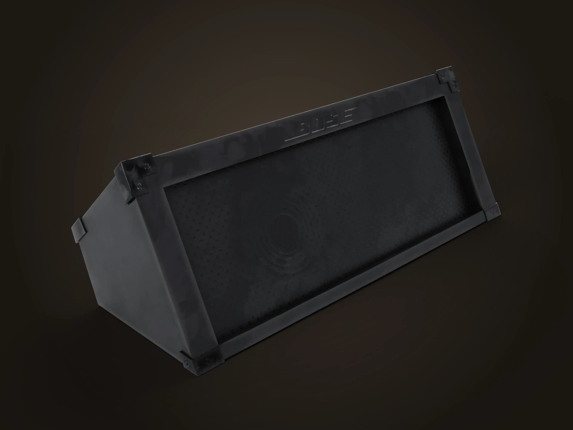 Stage Monitor Wedge Speaker 3D Model