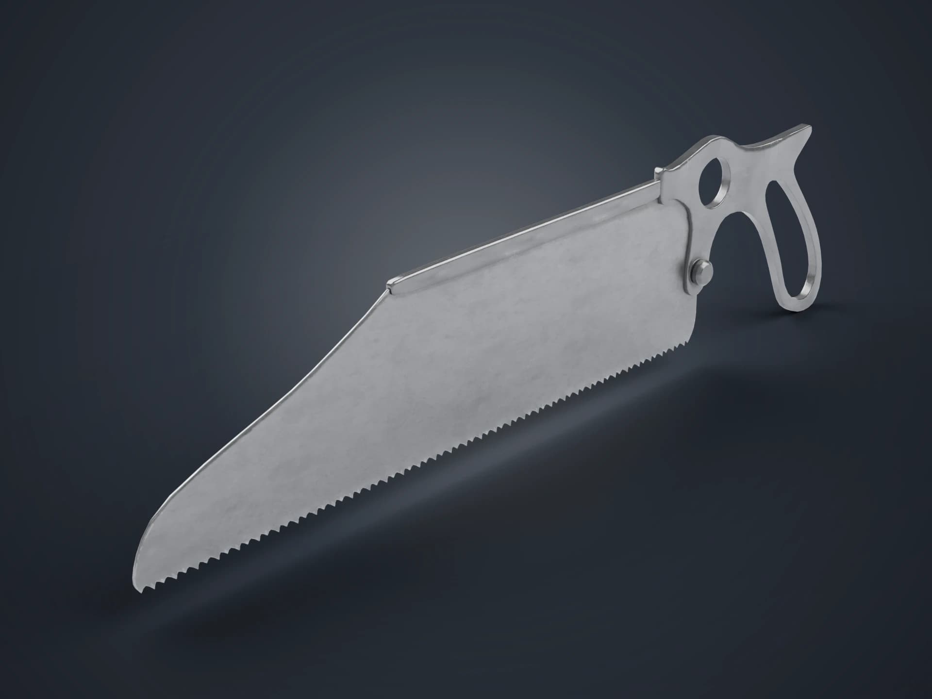 Antique Surgical Amputation Saw 3D Model