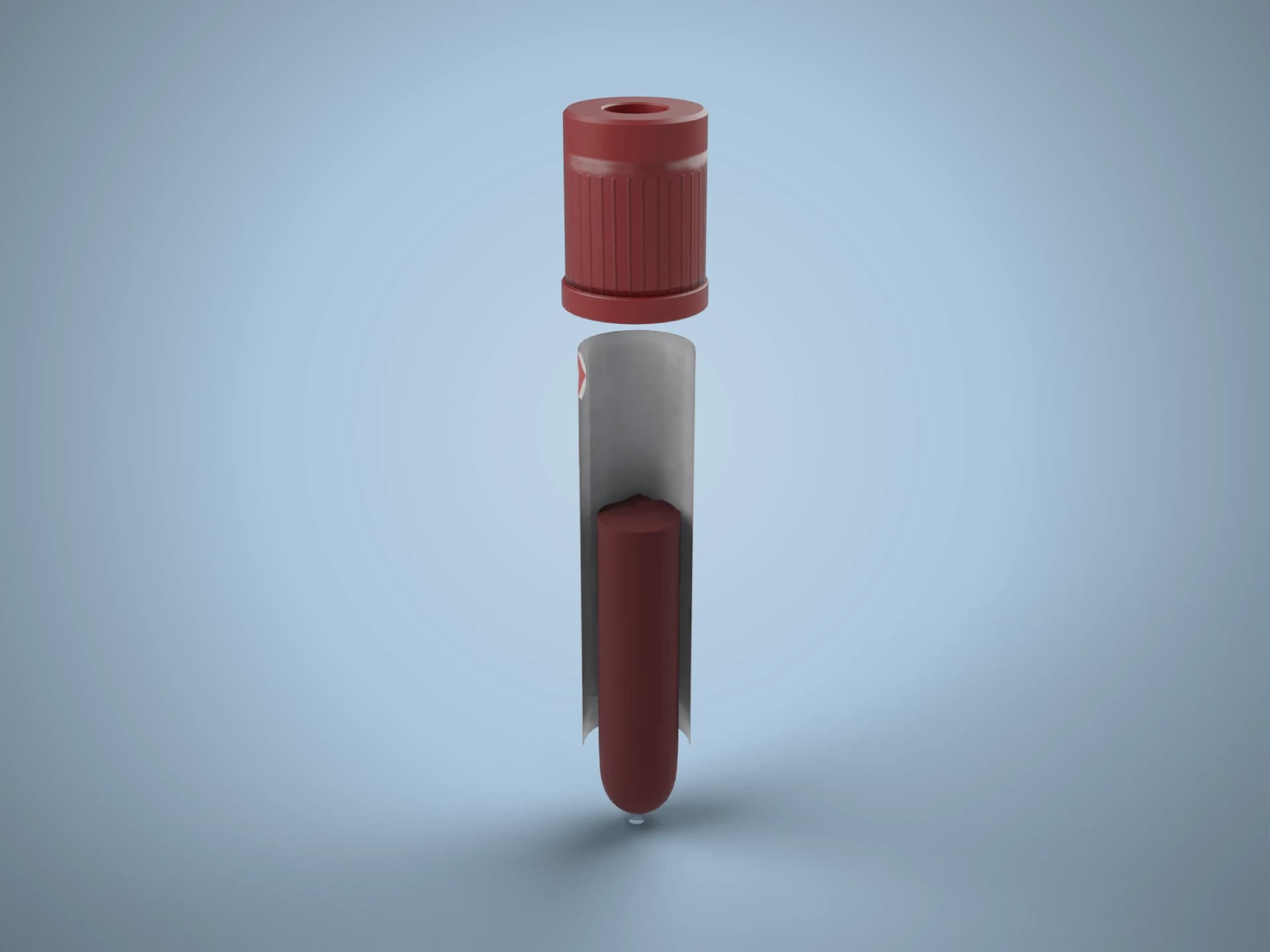 Blood Sample Test Tube 3D Model