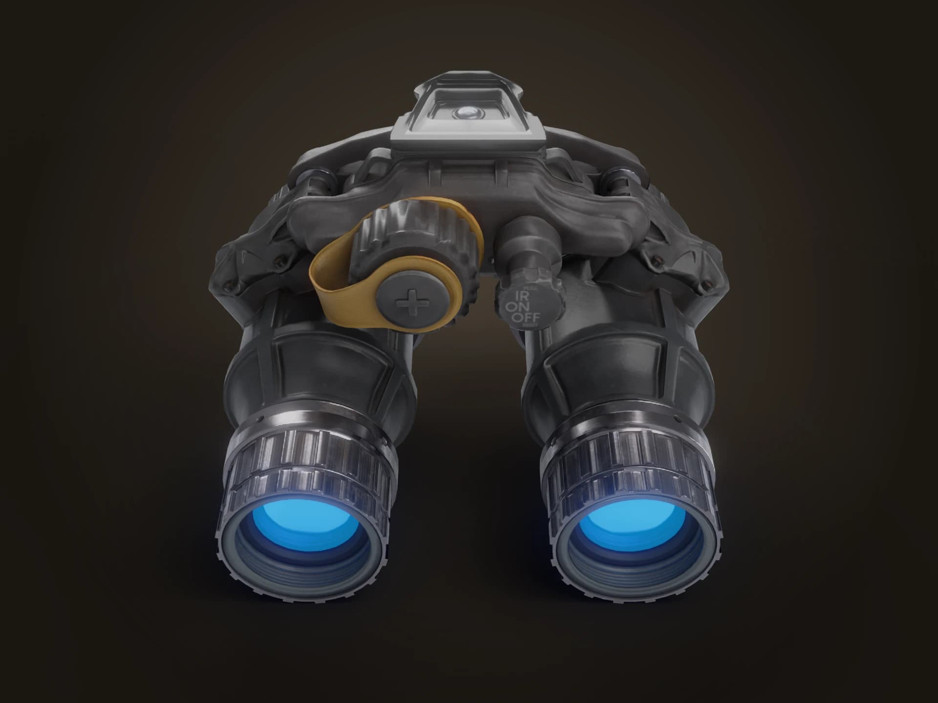 Dual-Tube Night Vision Goggles 3D Model
