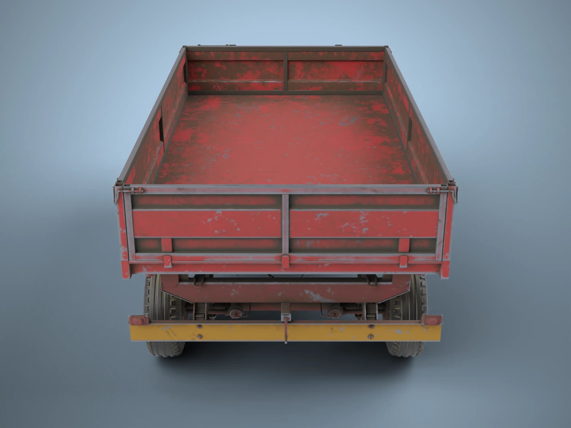 Farm Tipping Trailer 3D Model