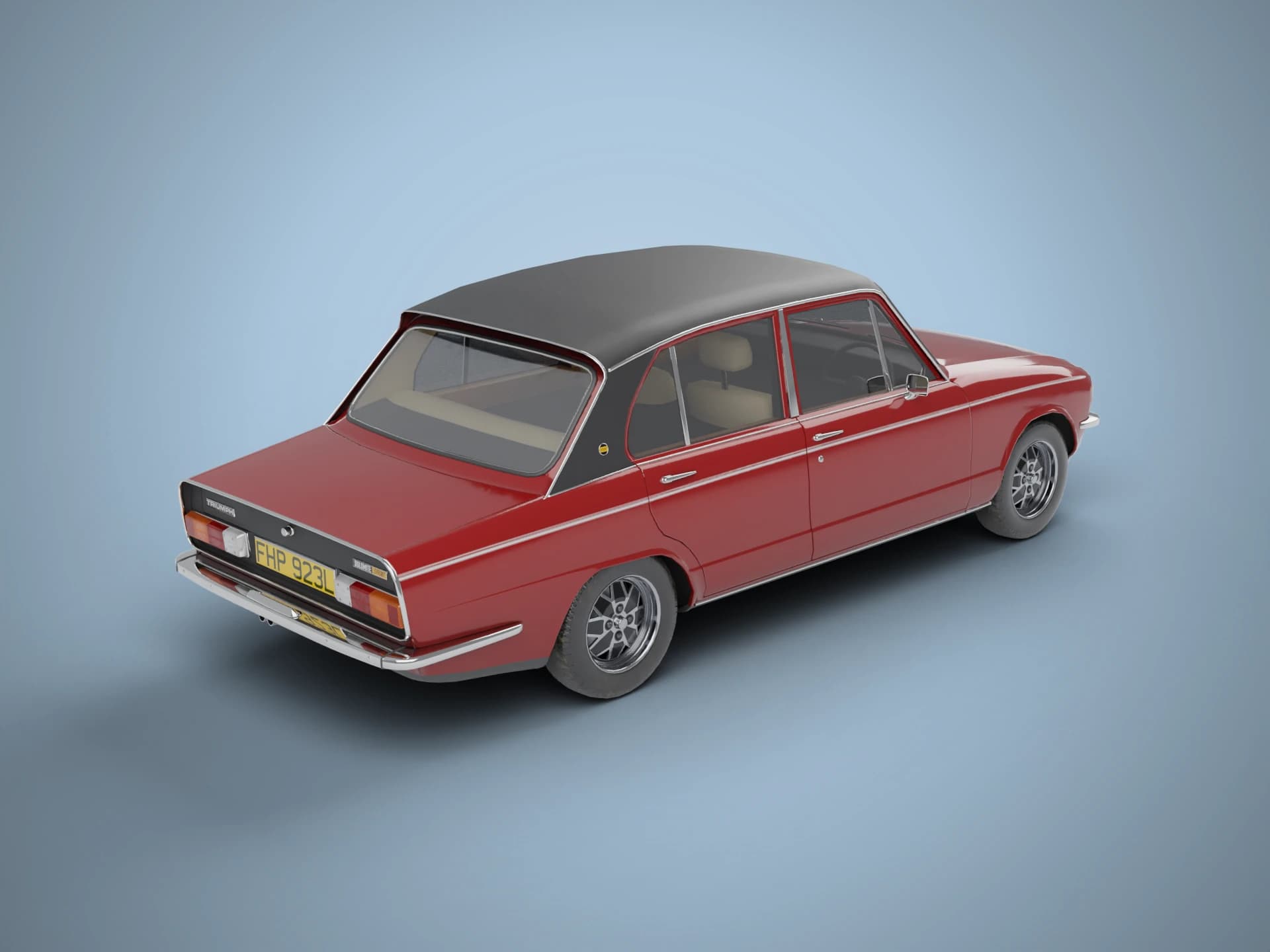 Triumph Dolomite Sprint 1970s Saloon 3D Model