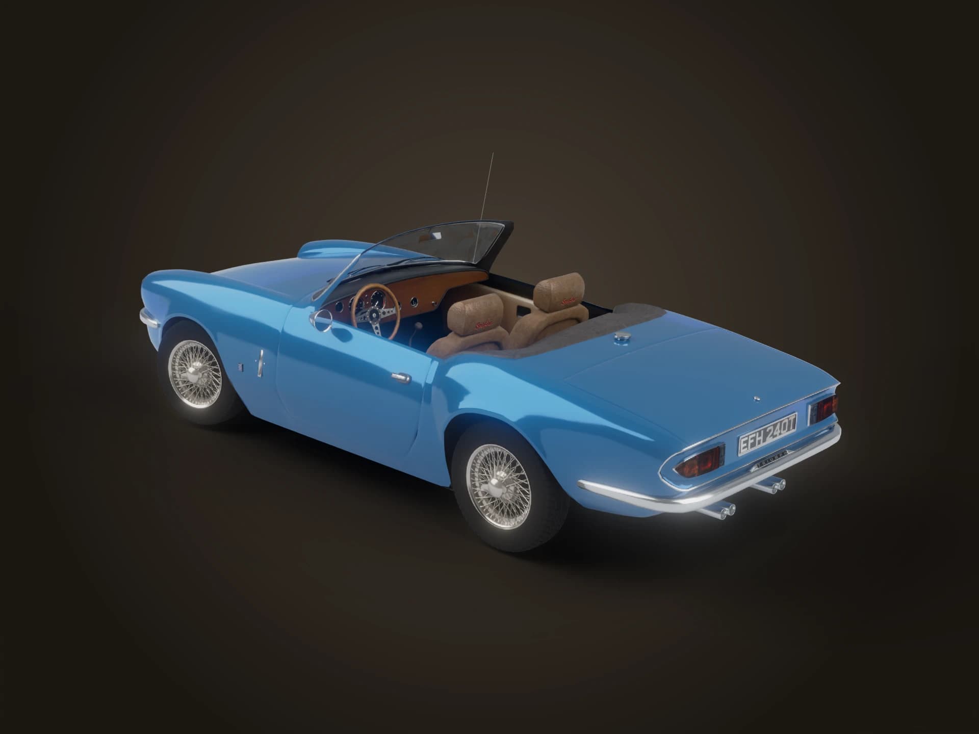 Triumph Spitfire Mk III Convertible 3D Model