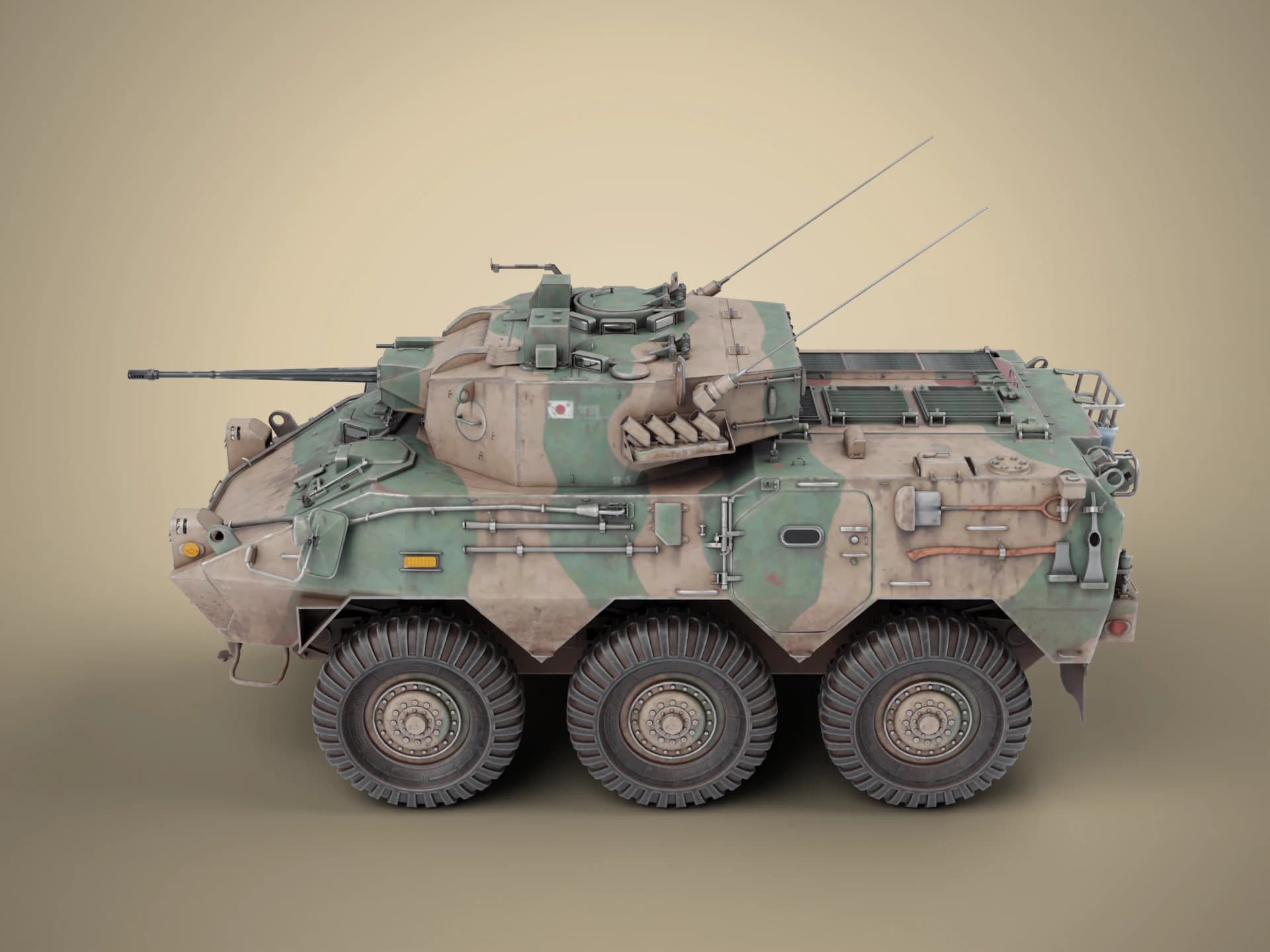 Type 87 Armored Reconnaissance Vehicle 3D Model