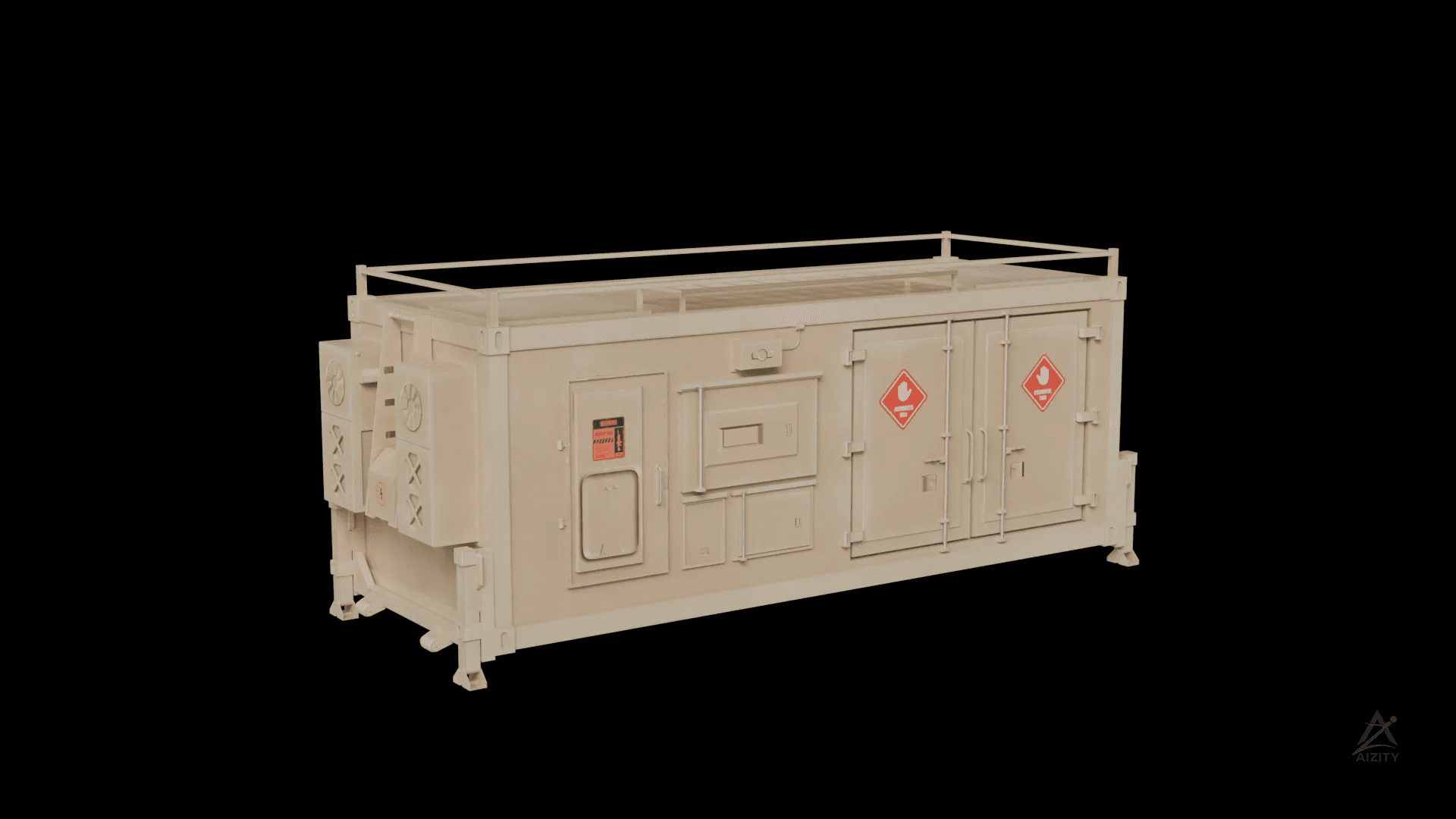 UAV Drone Control Container – 4K PBR 3D Model