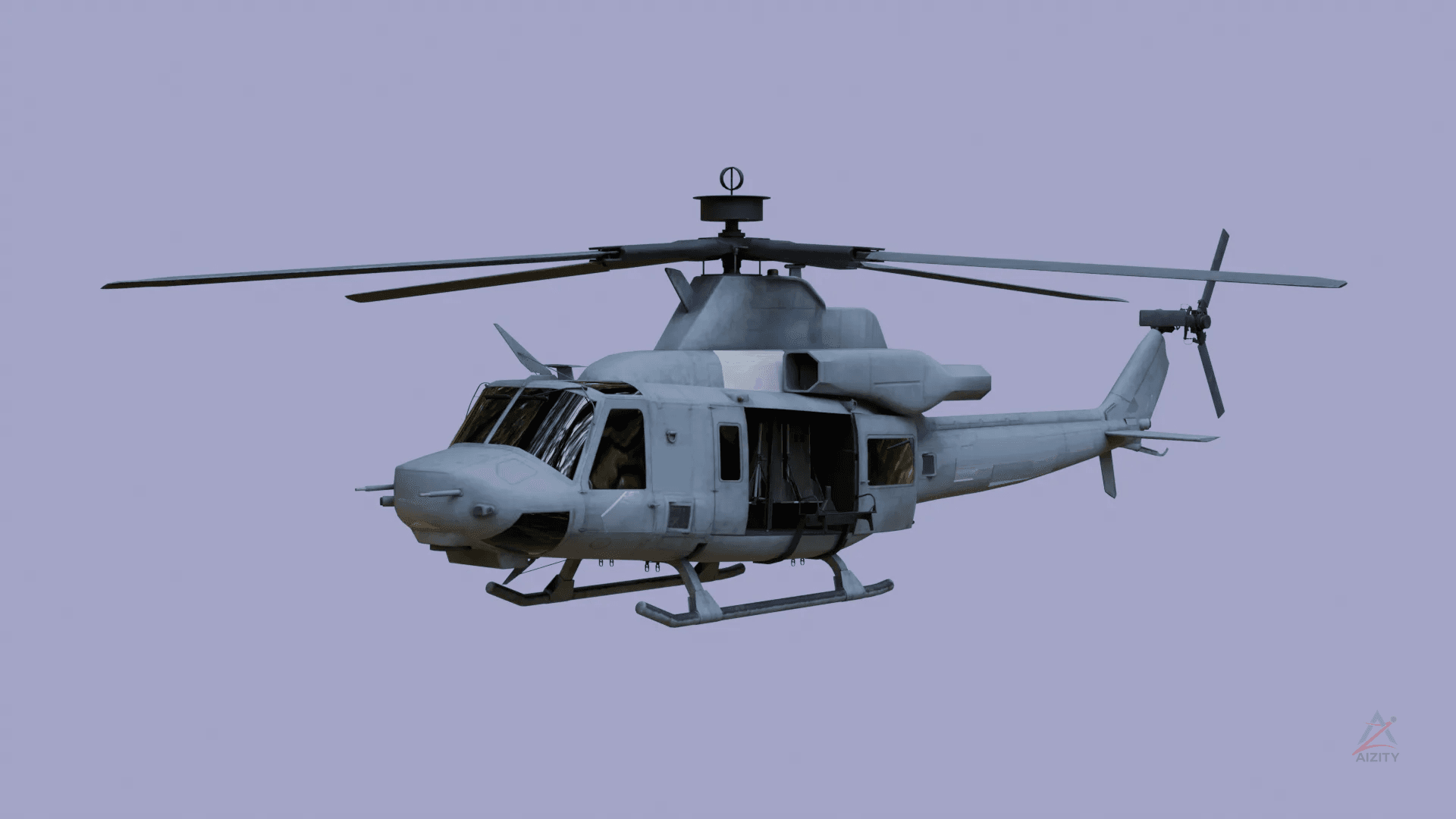 Uh-1y Venom Helicopter 3D Model