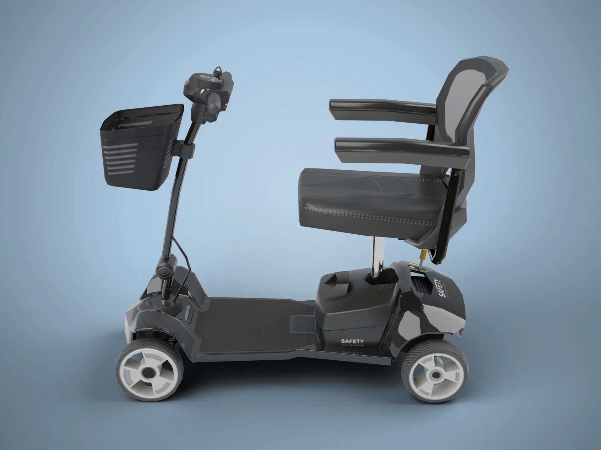 Four-Wheel Mobility Scooter 3D Model