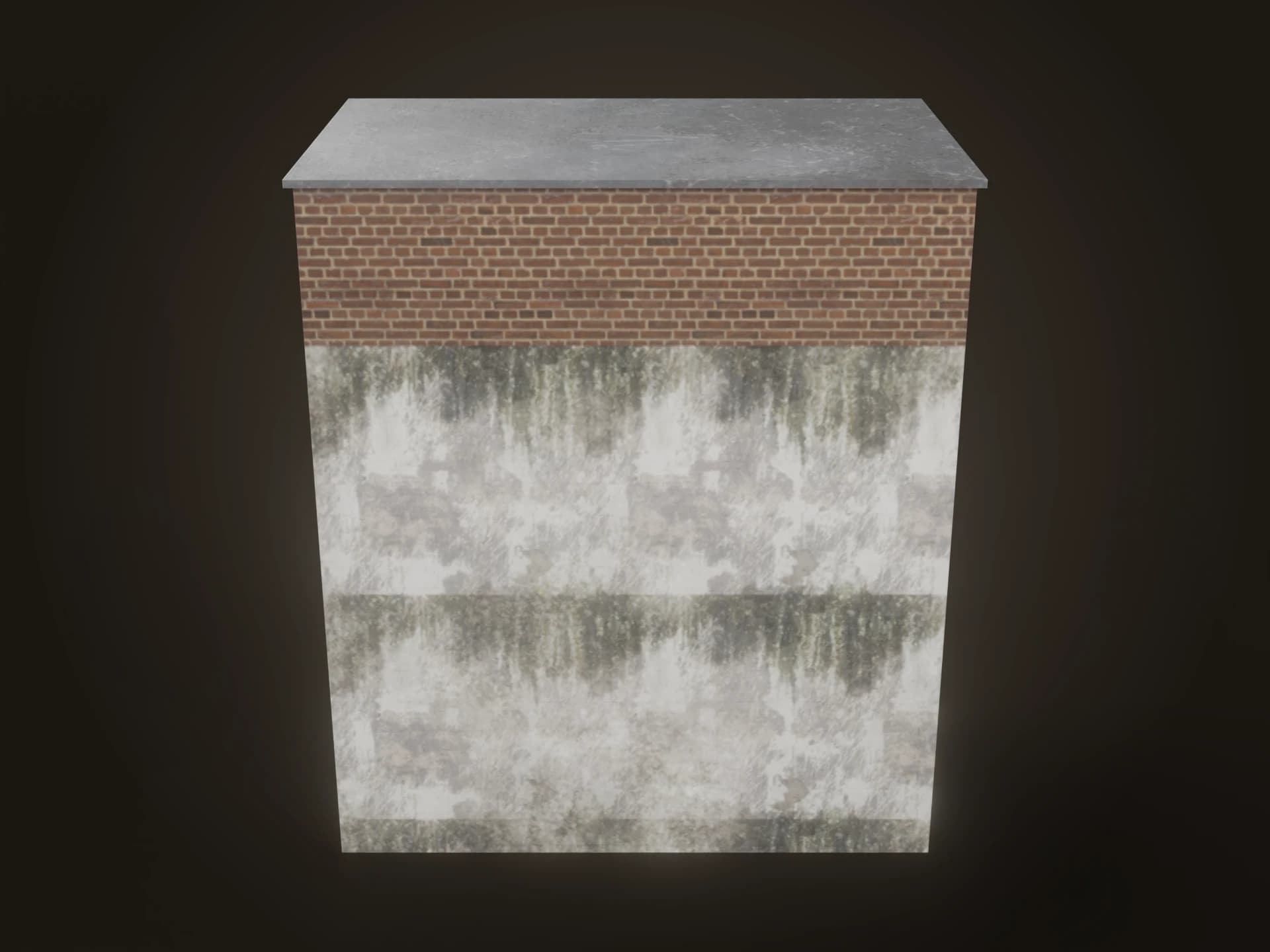 Urban Apartment Building with Garage 3D Model