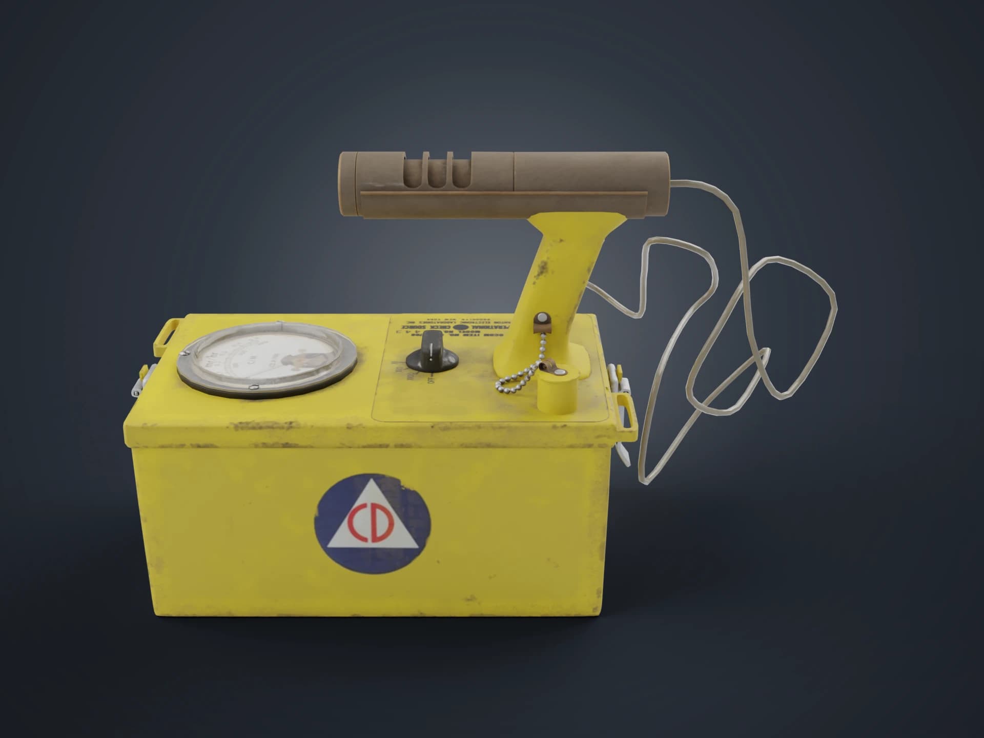Civil Defence Geiger Counter 3D Model