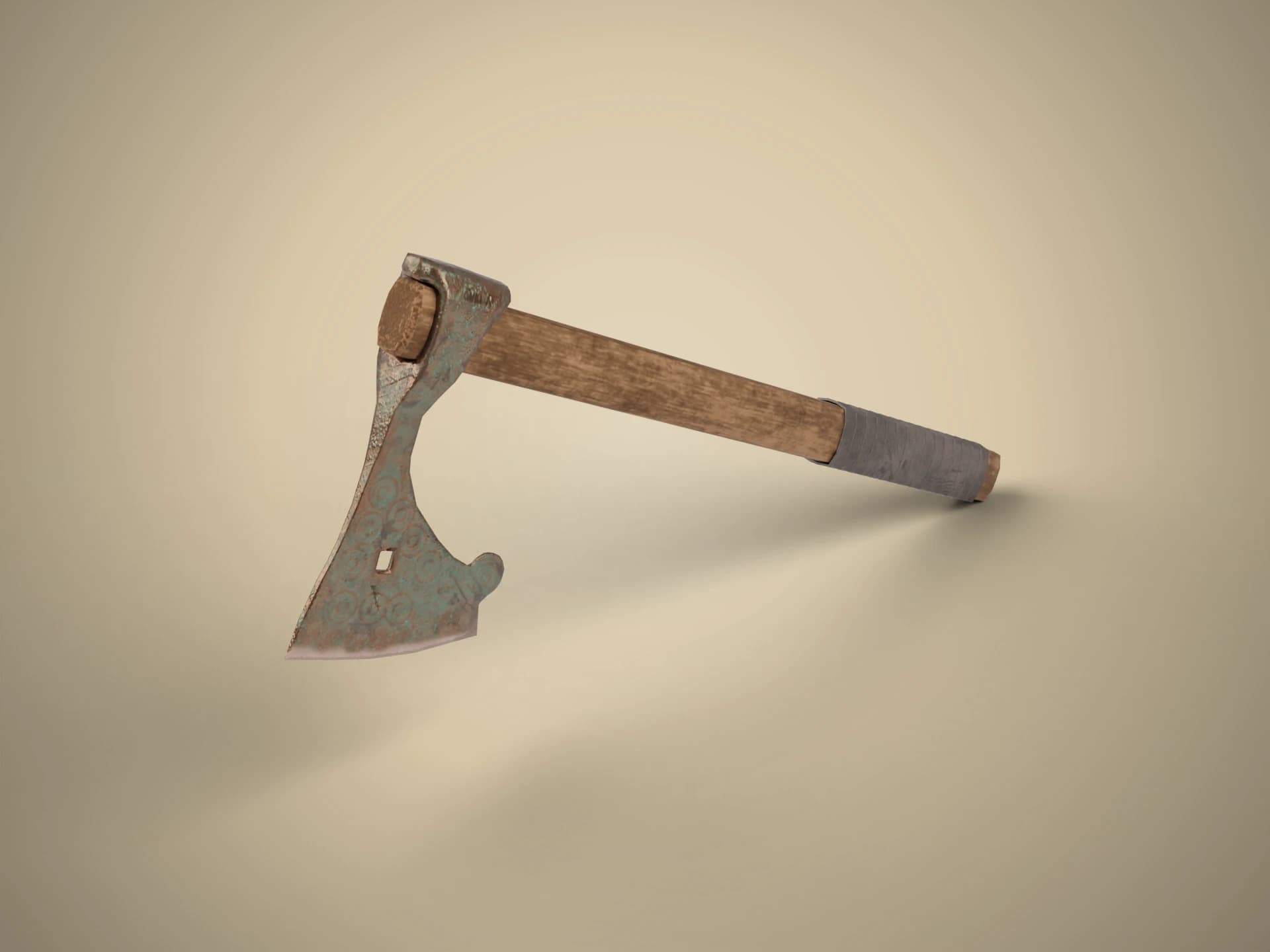 Viking Battle Axe 3D Model