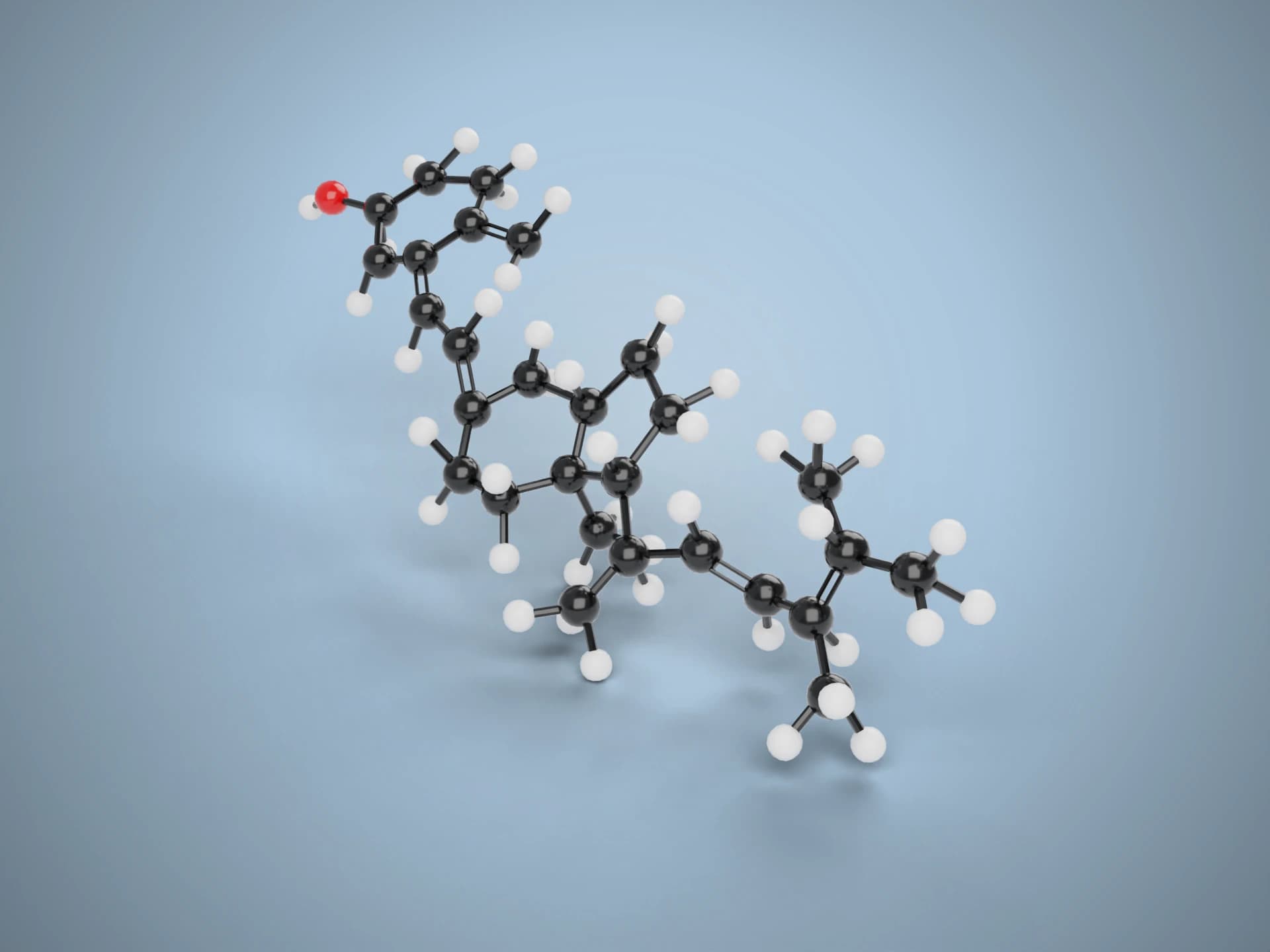 Vitamin D2 Molecule 3D Model