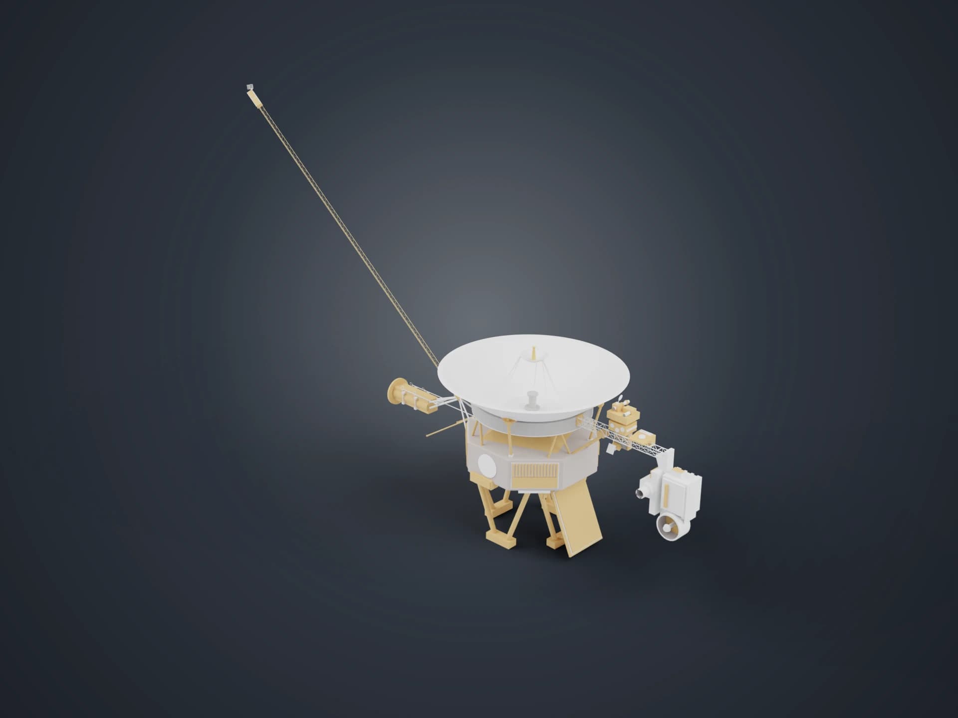 Voyager Space Probe 3D Model