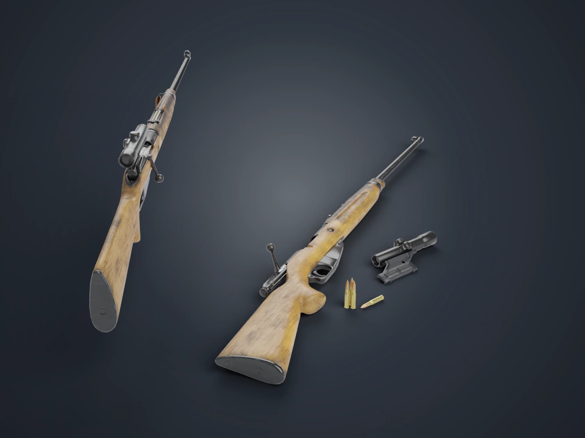 Vz. 54 Sniper Rifle 3D Model