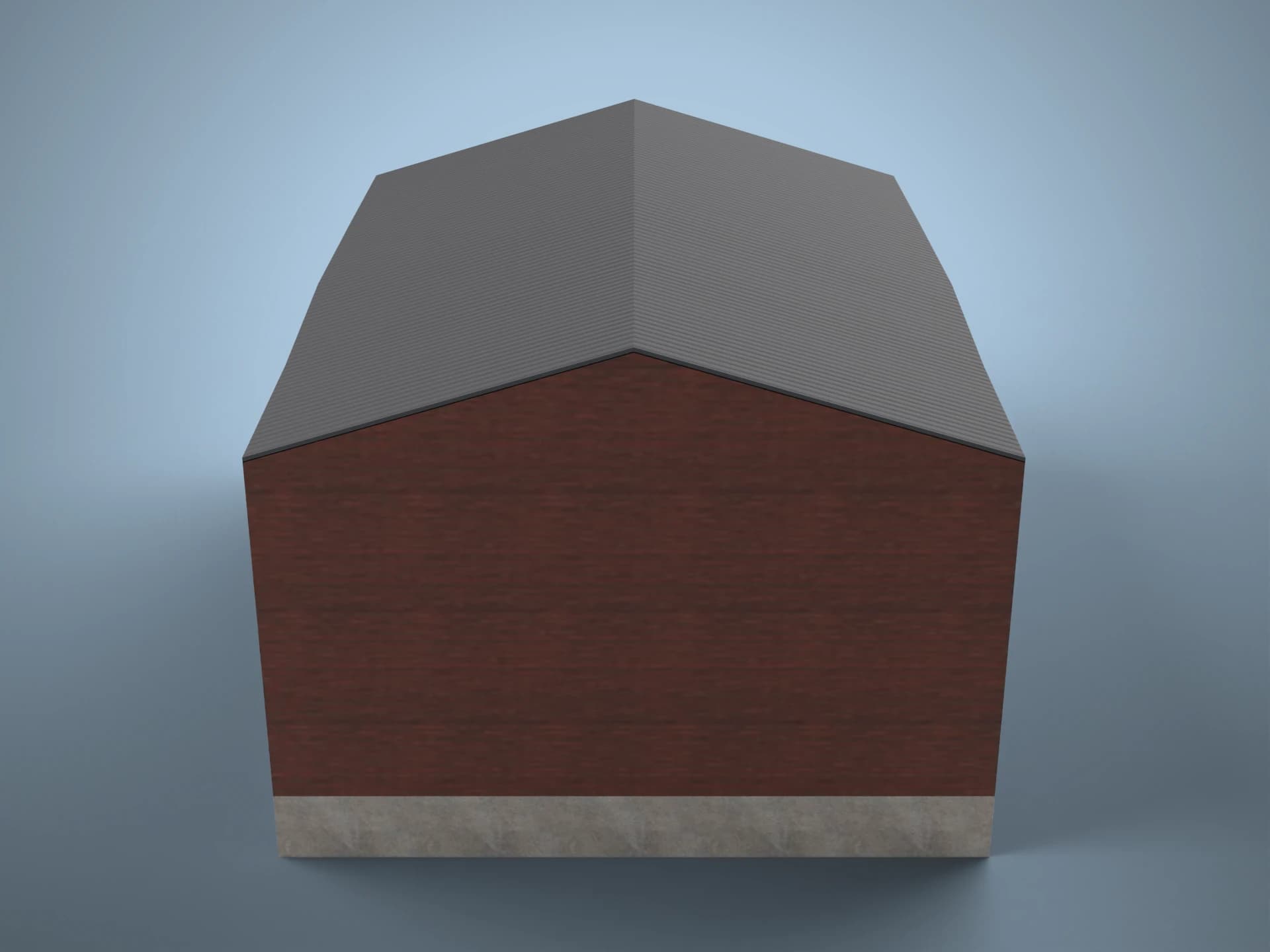 Brick Warehouse Building 3D Model