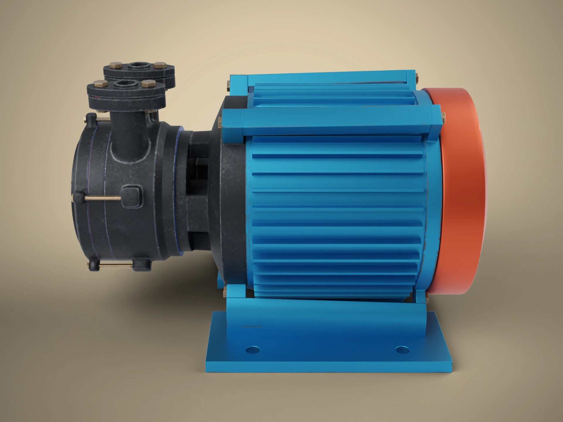 Electric Water Pump 3D Model