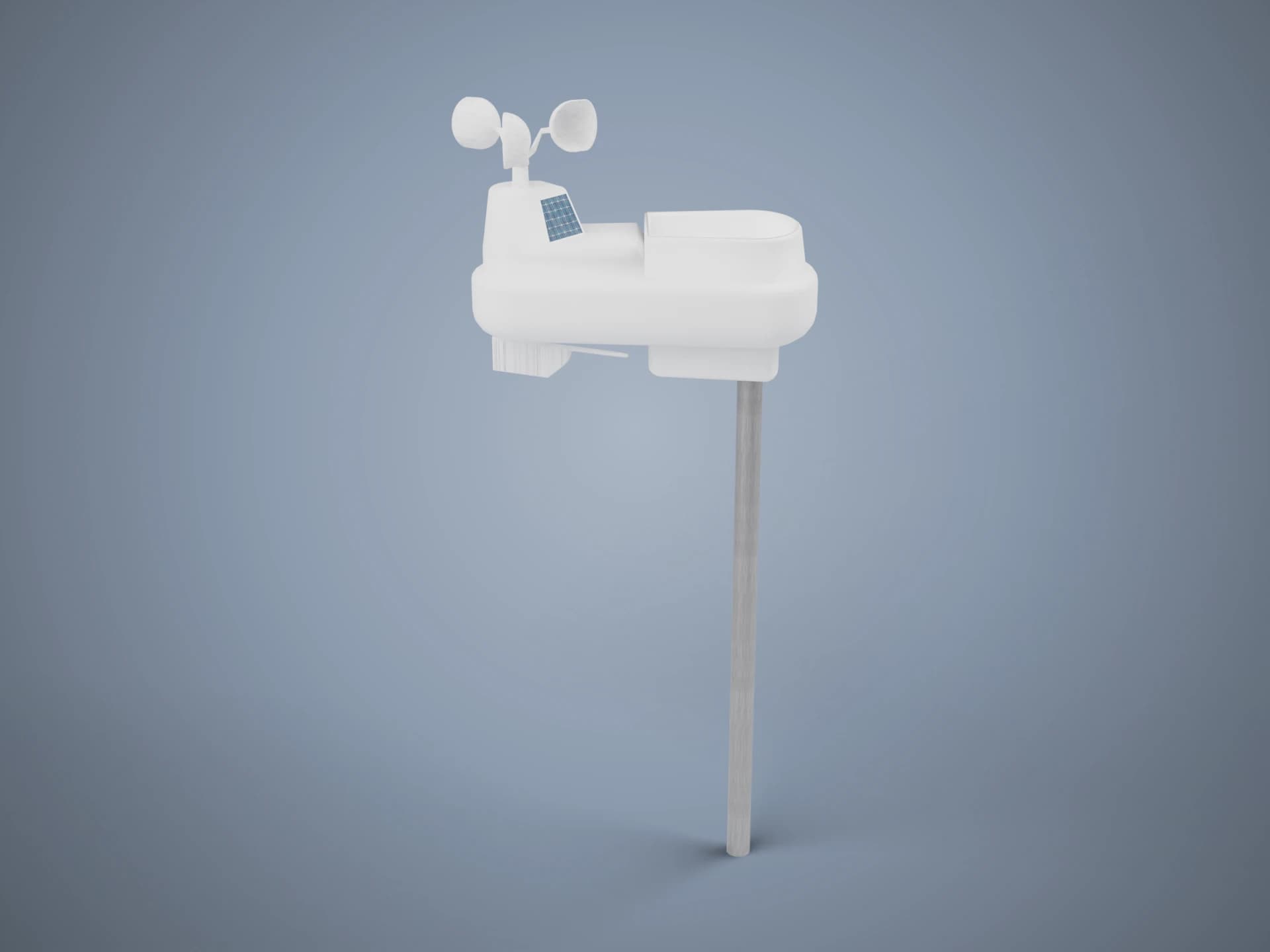 Animated Home Weather Station 3D Model