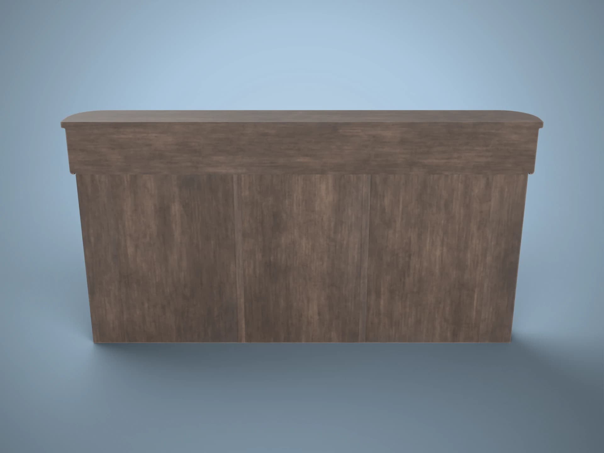 Wooden Back Bar Cabinet 3D Model
