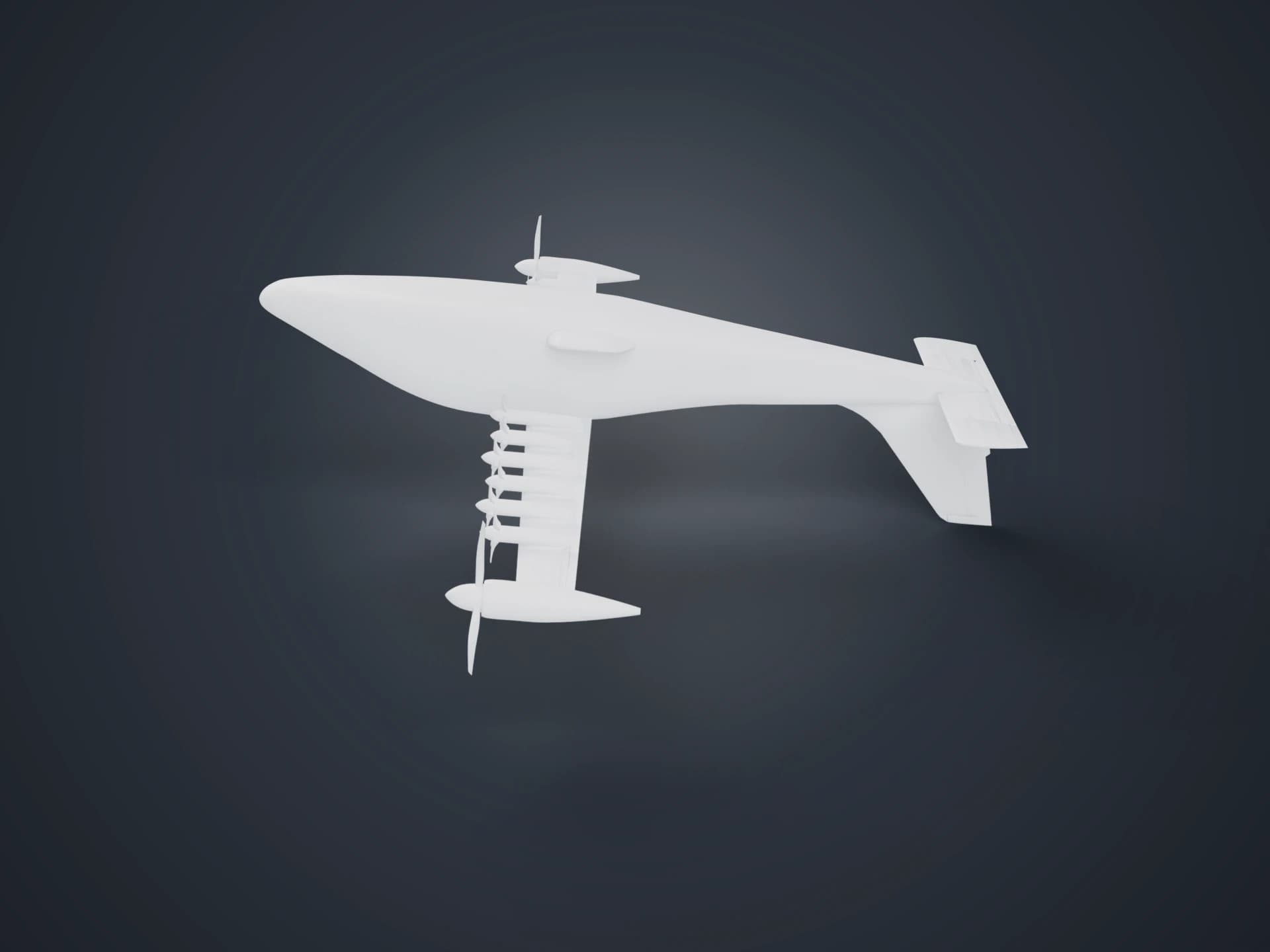 X-57 Maxwell Electric Aircraft 3D Model
